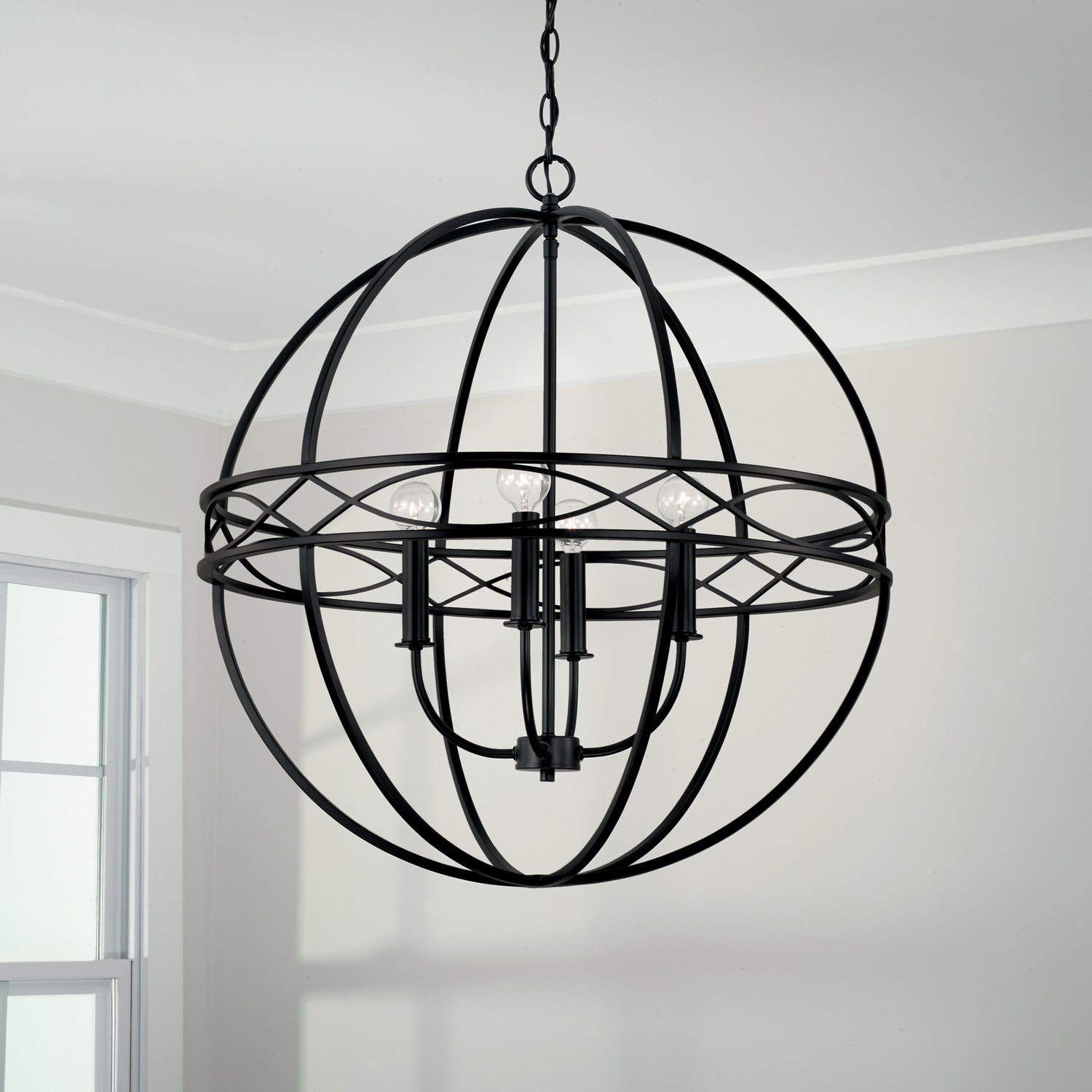 Capital Lighting - 345742MB - Four Light Pendant - Avery - Matte Black