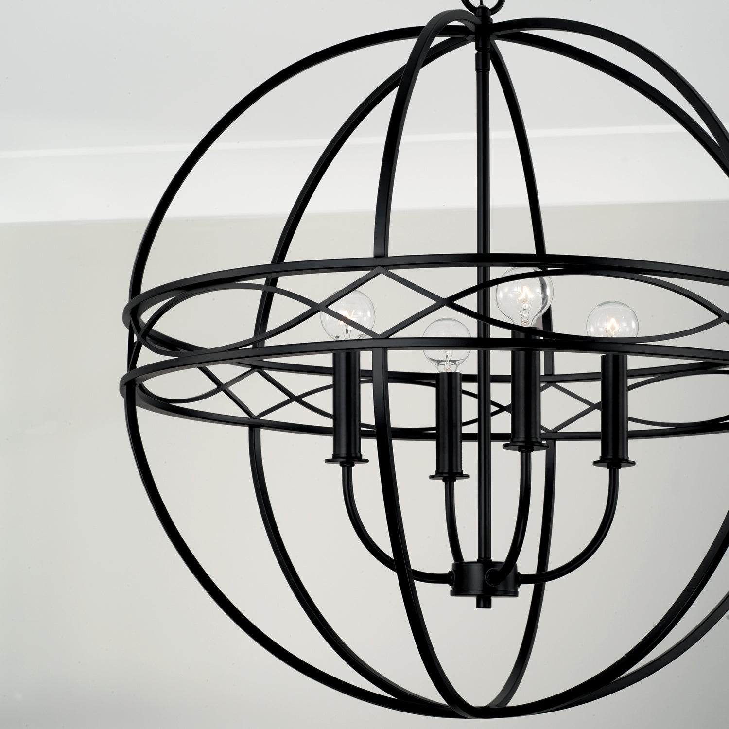 Capital Lighting - 345742MB - Four Light Pendant - Avery - Matte Black
