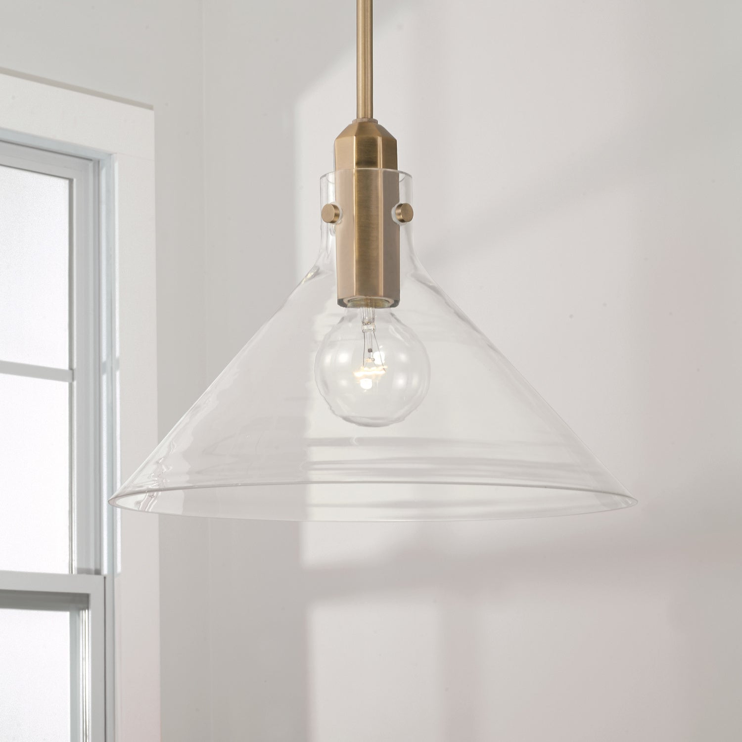 Capital Lighting - 345811AD - One Light Pendant - Greer - Aged Brass