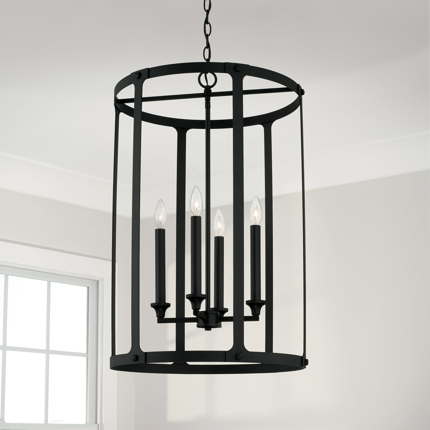 Capital Lighting - 544941BI - Four Light Foyer - Brennen - Black Iron