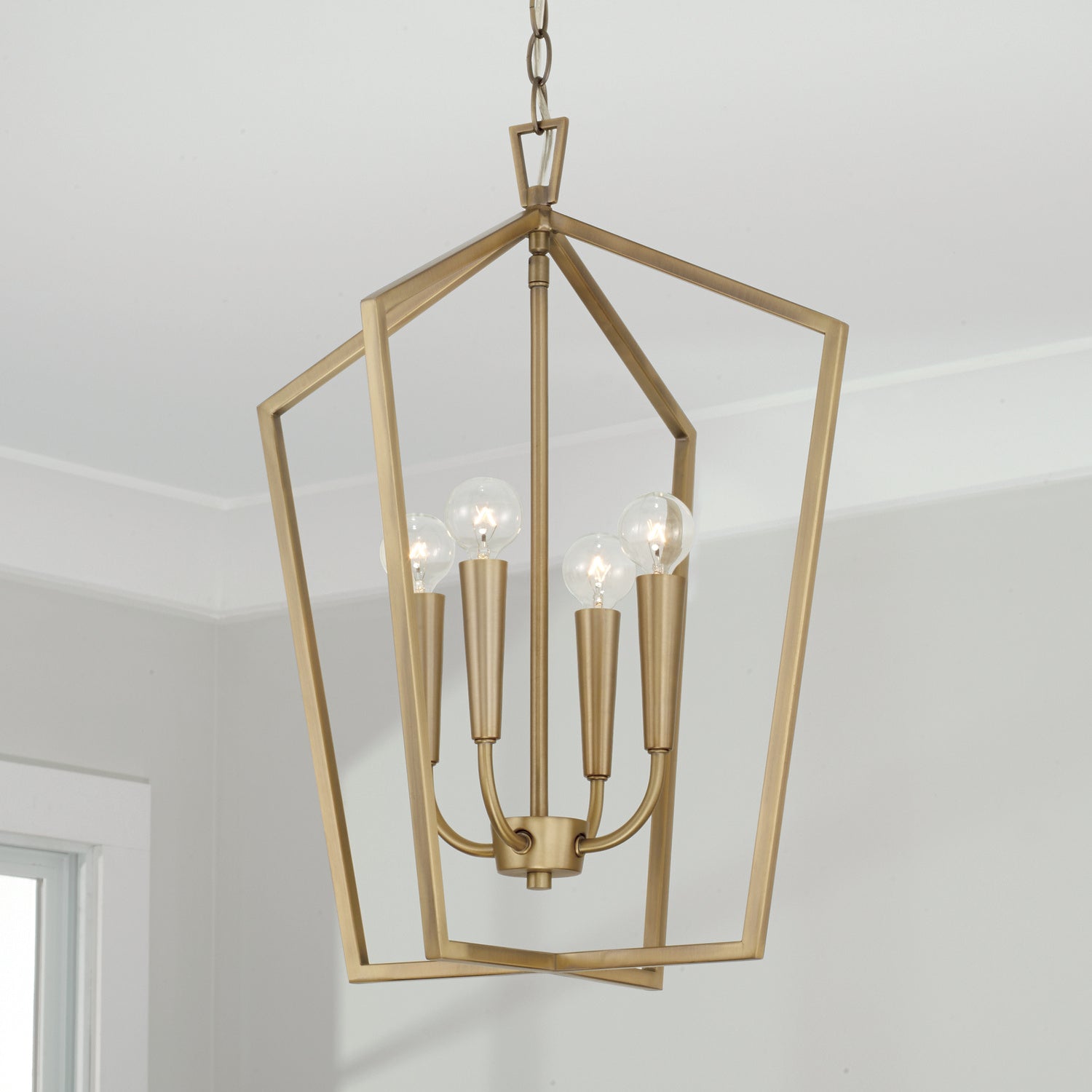 Capital Lighting - 545941AD - Four Light Foyer - Holden - Aged Brass