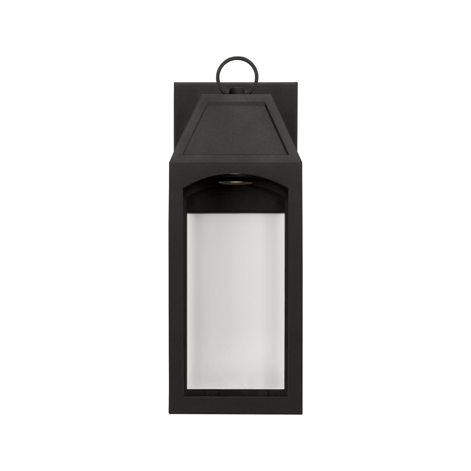 Capital Lighting - 946311BK-GL - One Light Outdoor Wall Lantern - Burton - Black