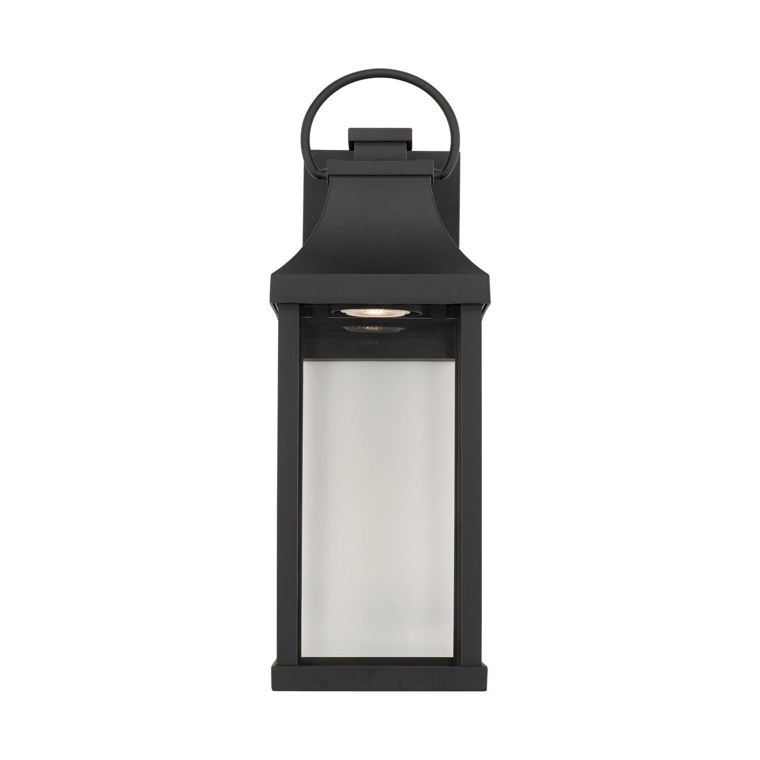 Capital Lighting - 946411BK-GL - One Light Outdoor Wall Lantern - Bradford - Black