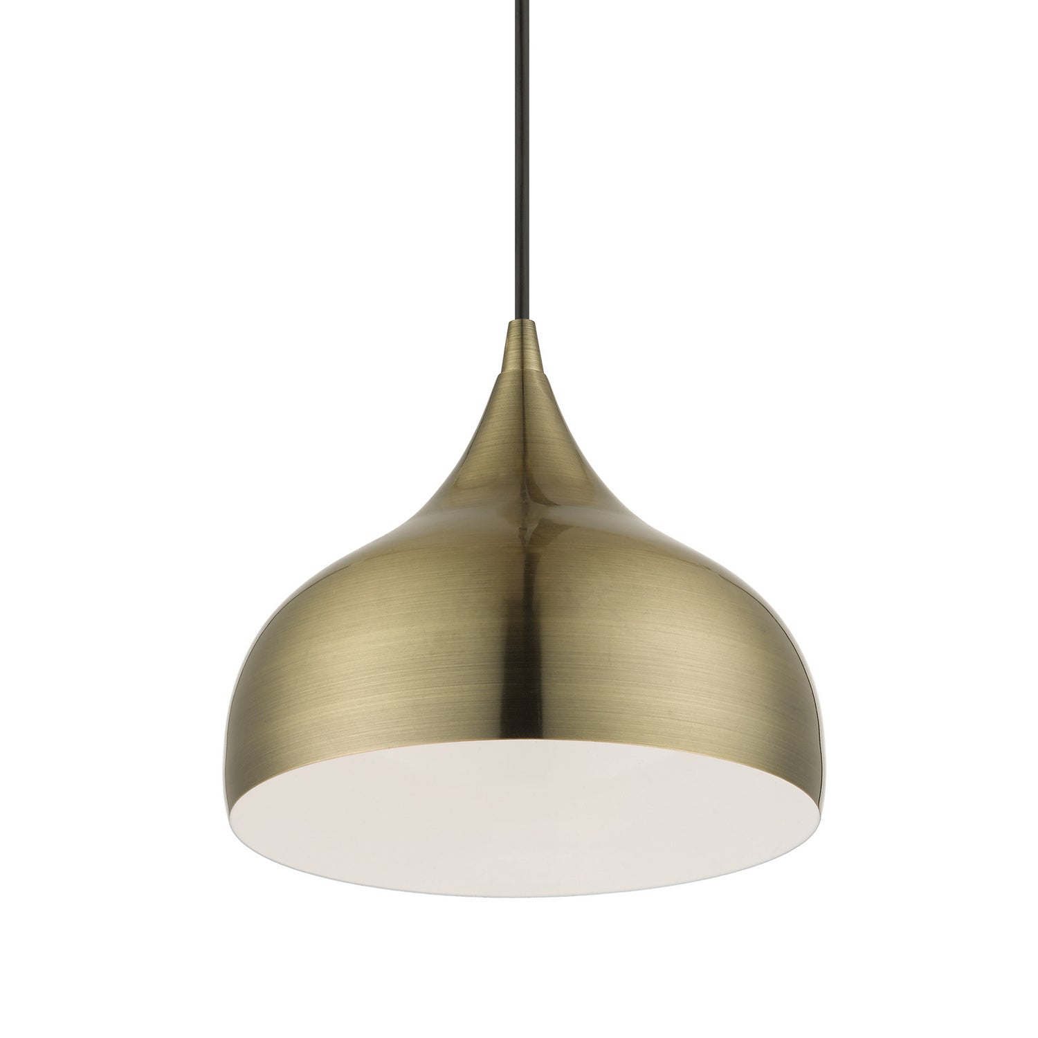 Livex Lighting - 40982-01 - One Light Pendant - Amador - Antique Brass