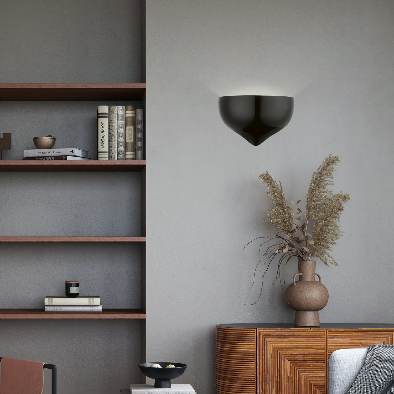 Livex Lighting - 40987-68 - One Light Wall Sconce - Amador - Shiny Black