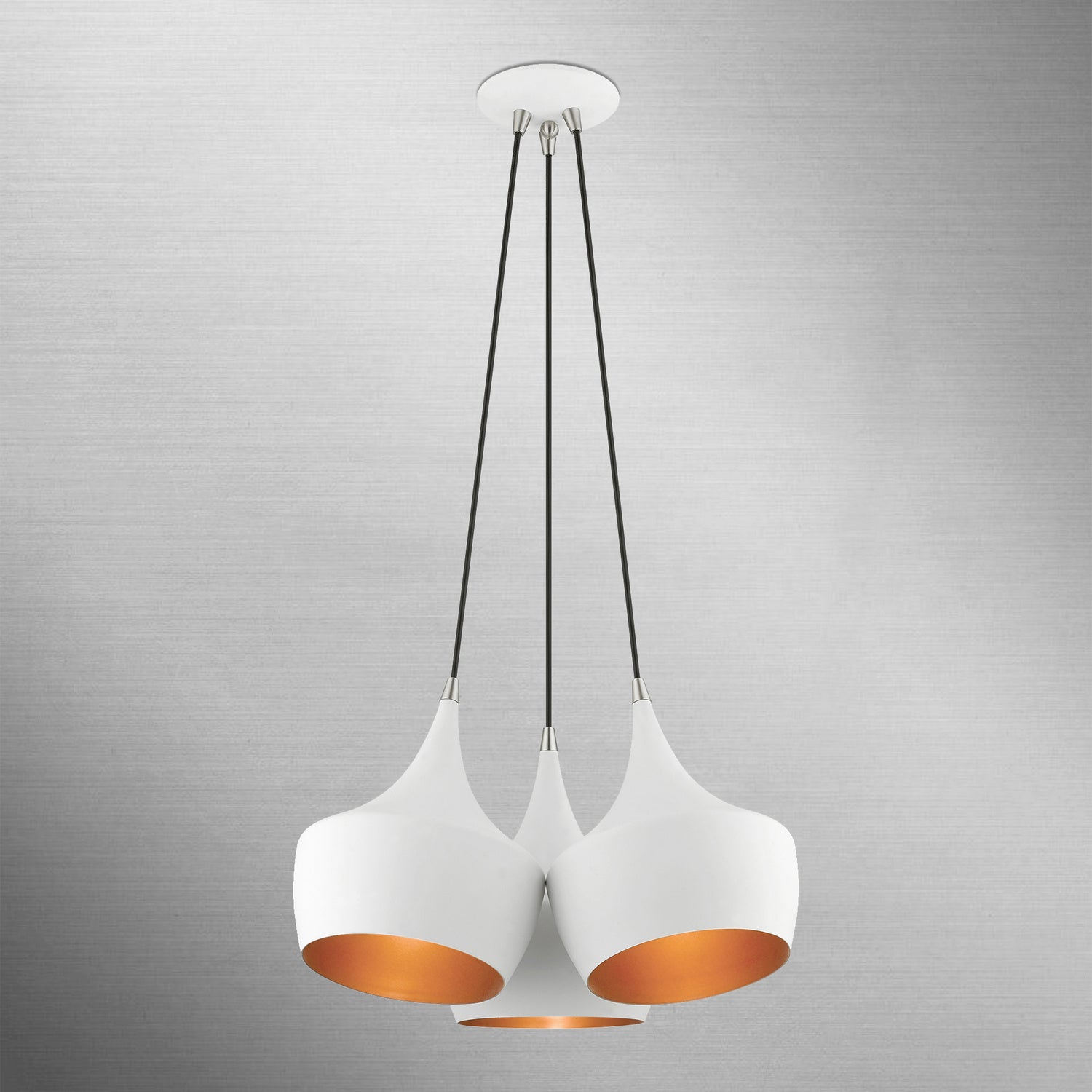 Livex Lighting - 41083-03 - Three Light Pendant - Waldorf - White