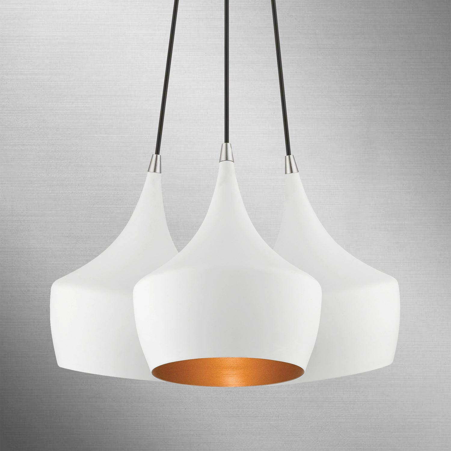 Livex Lighting - 41083-03 - Three Light Pendant - Waldorf - White