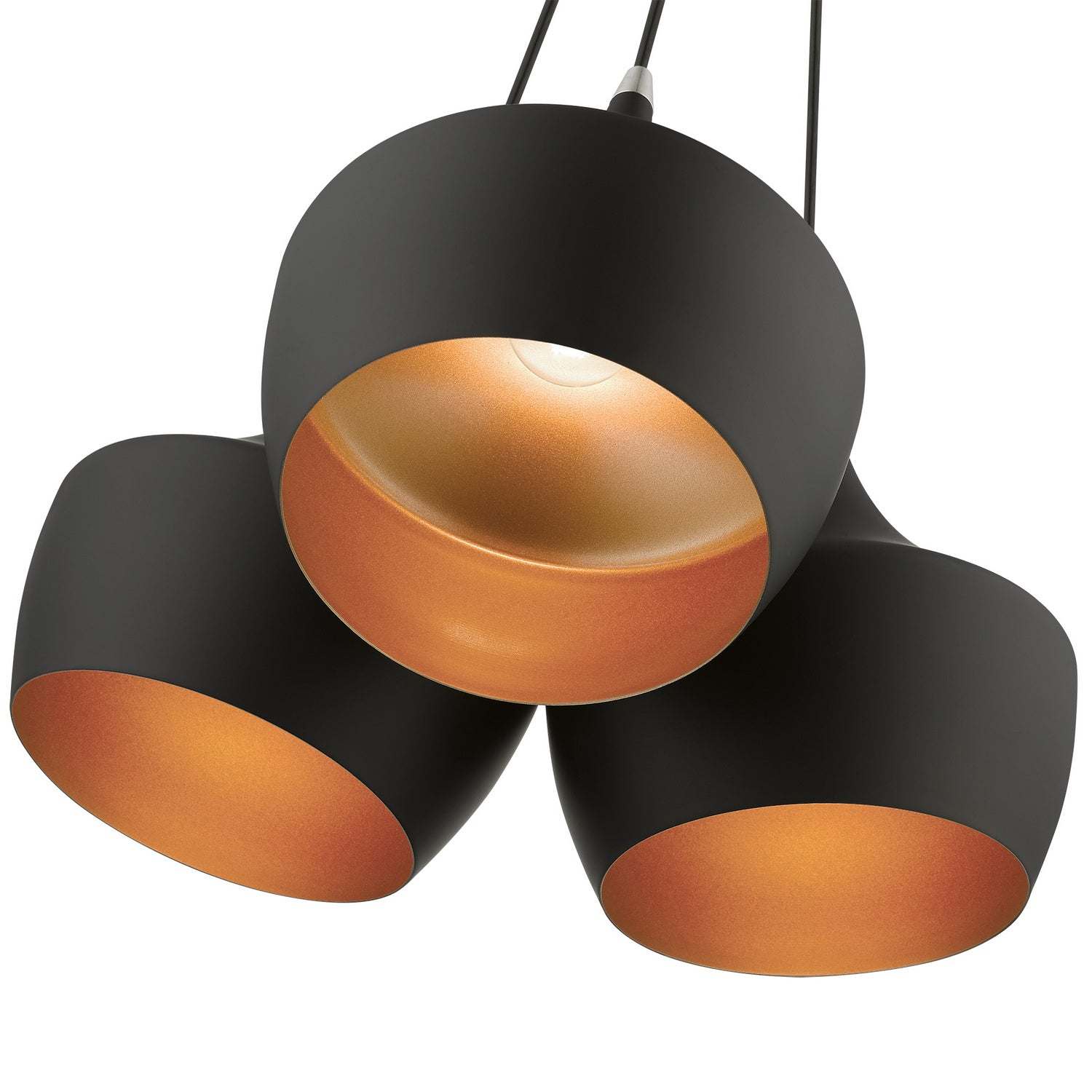 Livex Lighting - 41083-04 - Three Light Pendant - Waldorf - Black