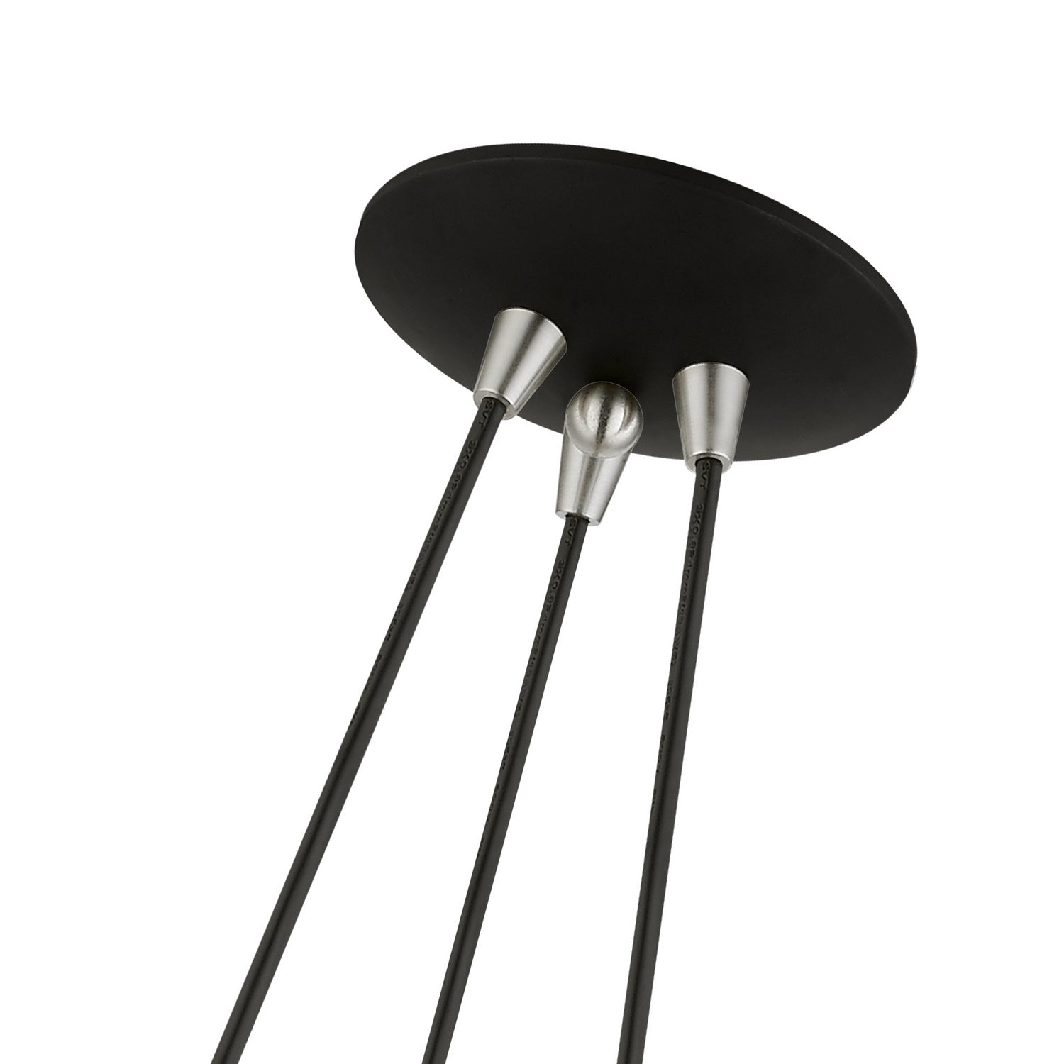 Livex Lighting - 41083-04 - Three Light Pendant - Waldorf - Black