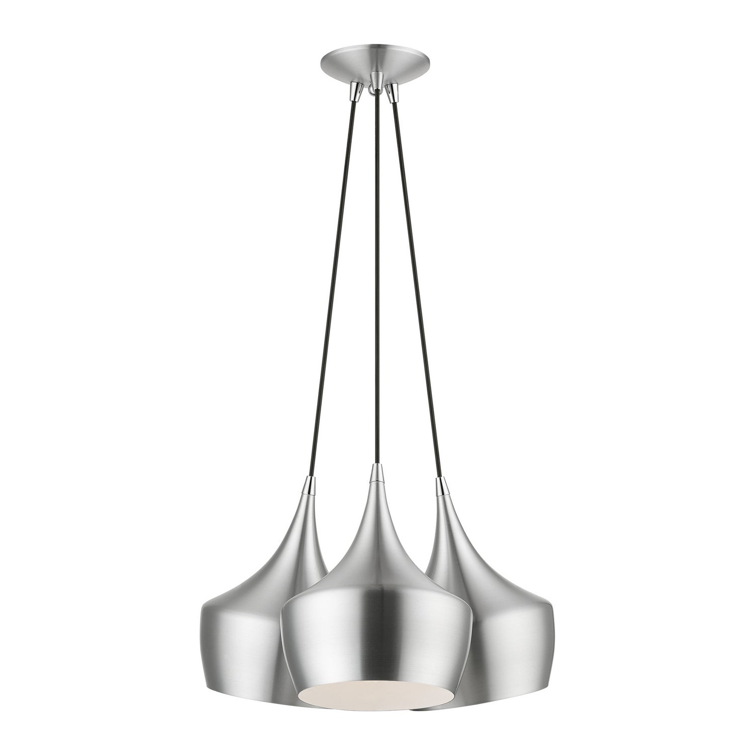 Livex Lighting - 41083-66 - Three Light Pendant - Waldorf - Brushed Aluminum