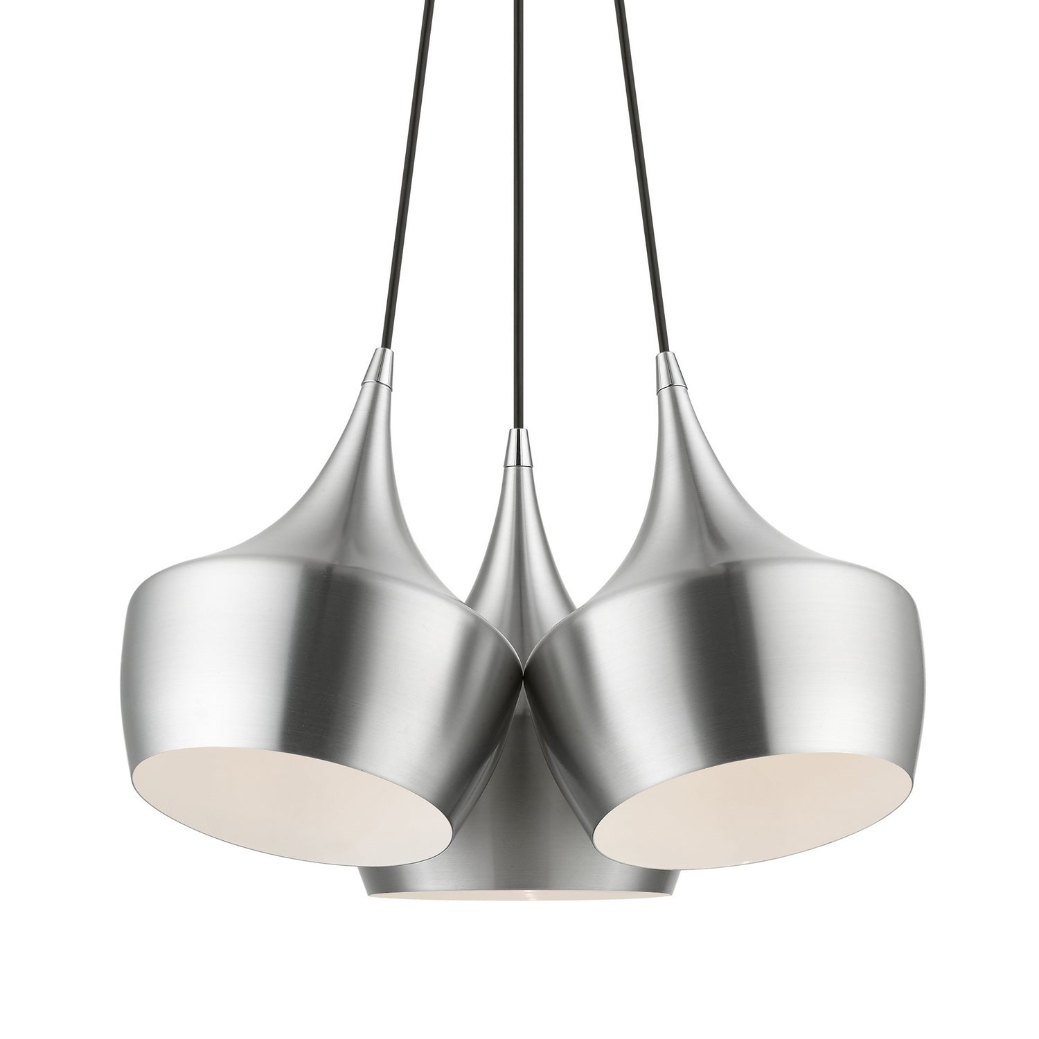 Livex Lighting - 41083-66 - Three Light Pendant - Waldorf - Brushed Aluminum