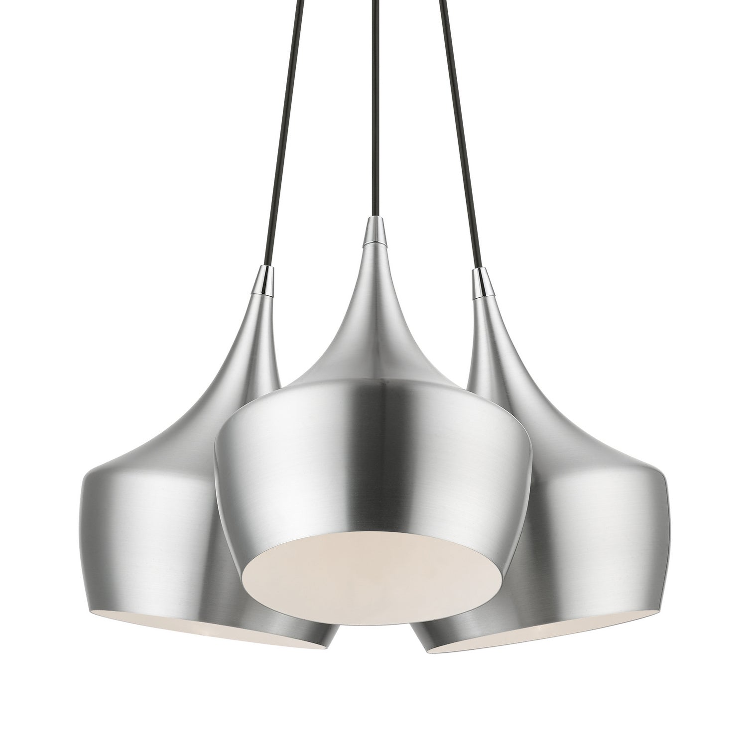 Livex Lighting - 41083-66 - Three Light Pendant - Waldorf - Brushed Aluminum