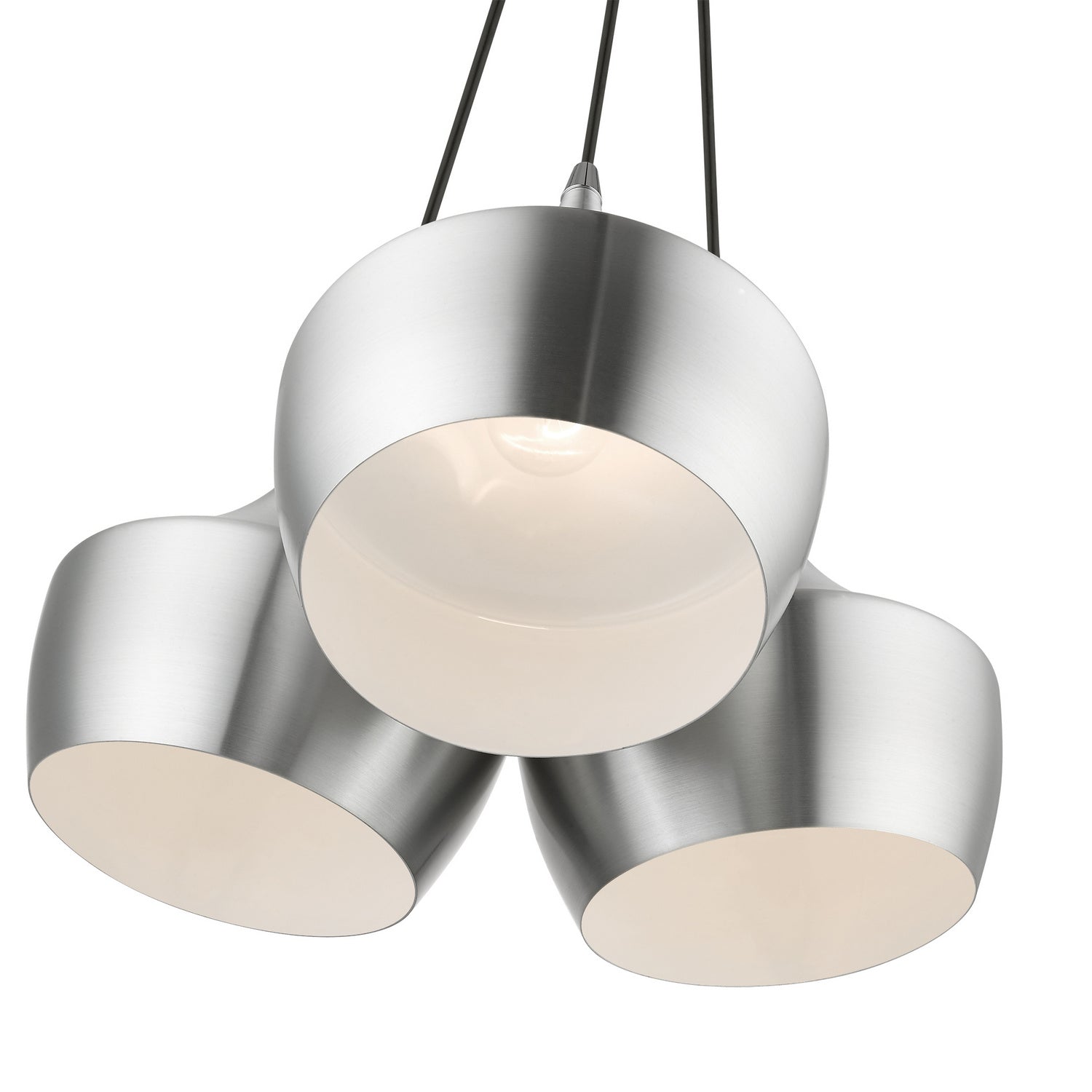 Livex Lighting - 41083-66 - Three Light Pendant - Waldorf - Brushed Aluminum