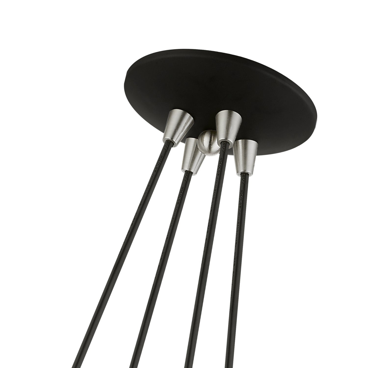 Livex Lighting - 41084-04 - Four Light Pendant - Waldorf - Black