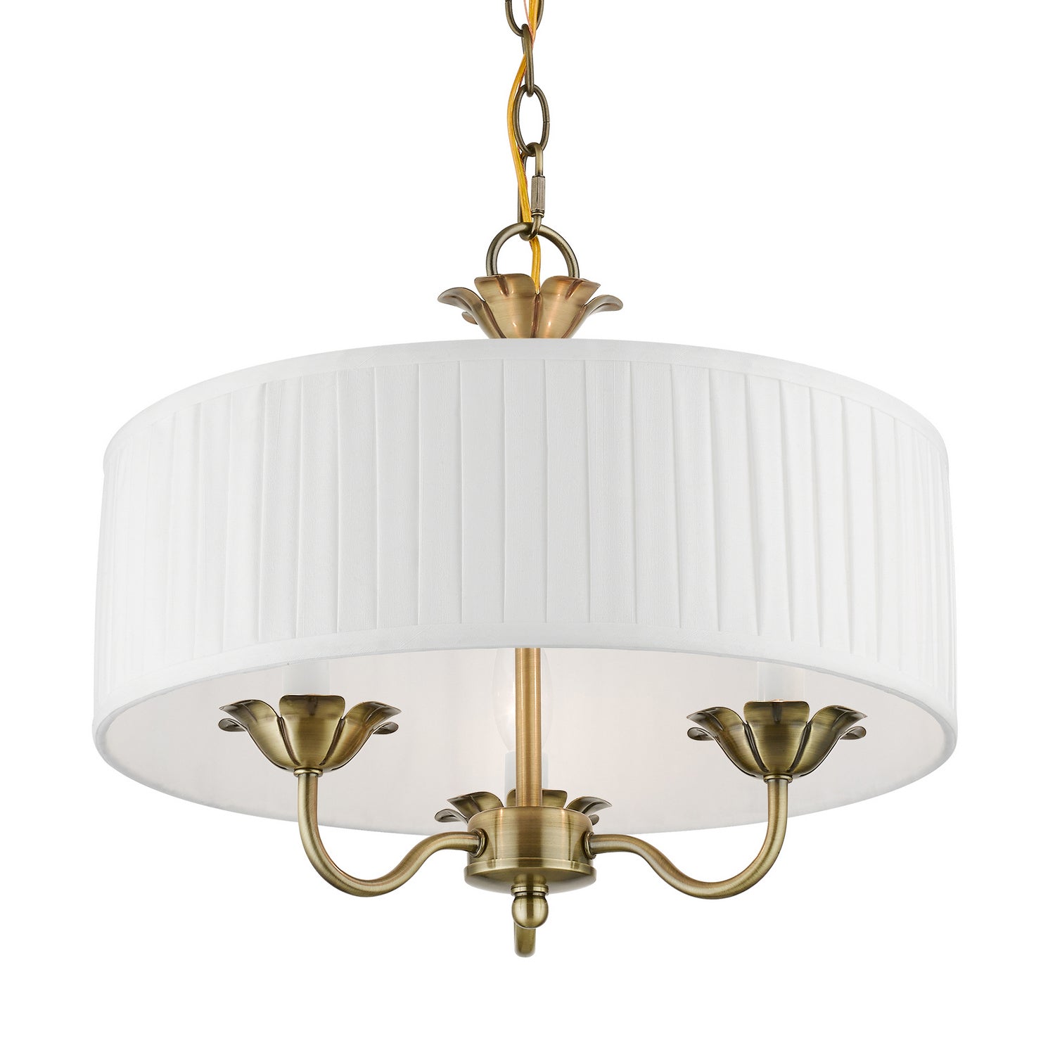 Livex Lighting - 41773-01 - Three Light Pendant - Edinburgh - Antique Brass
