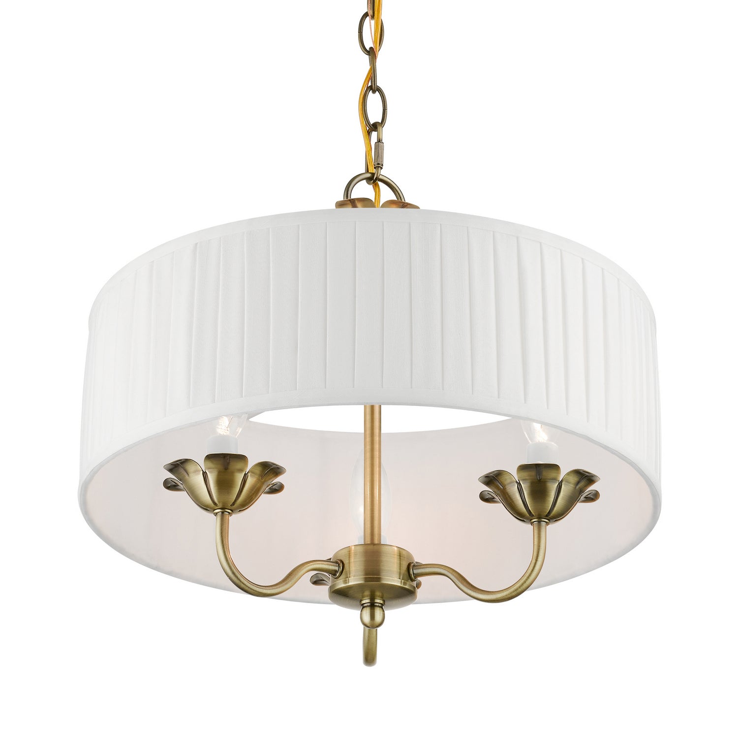Livex Lighting - 41773-01 - Three Light Pendant - Edinburgh - Antique Brass