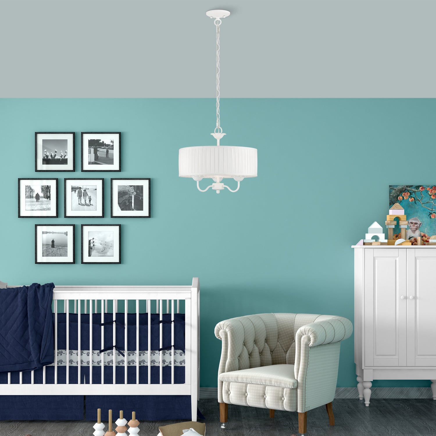 Livex Lighting - 41773-03 - Three Light Pendant - Edinburgh - White
