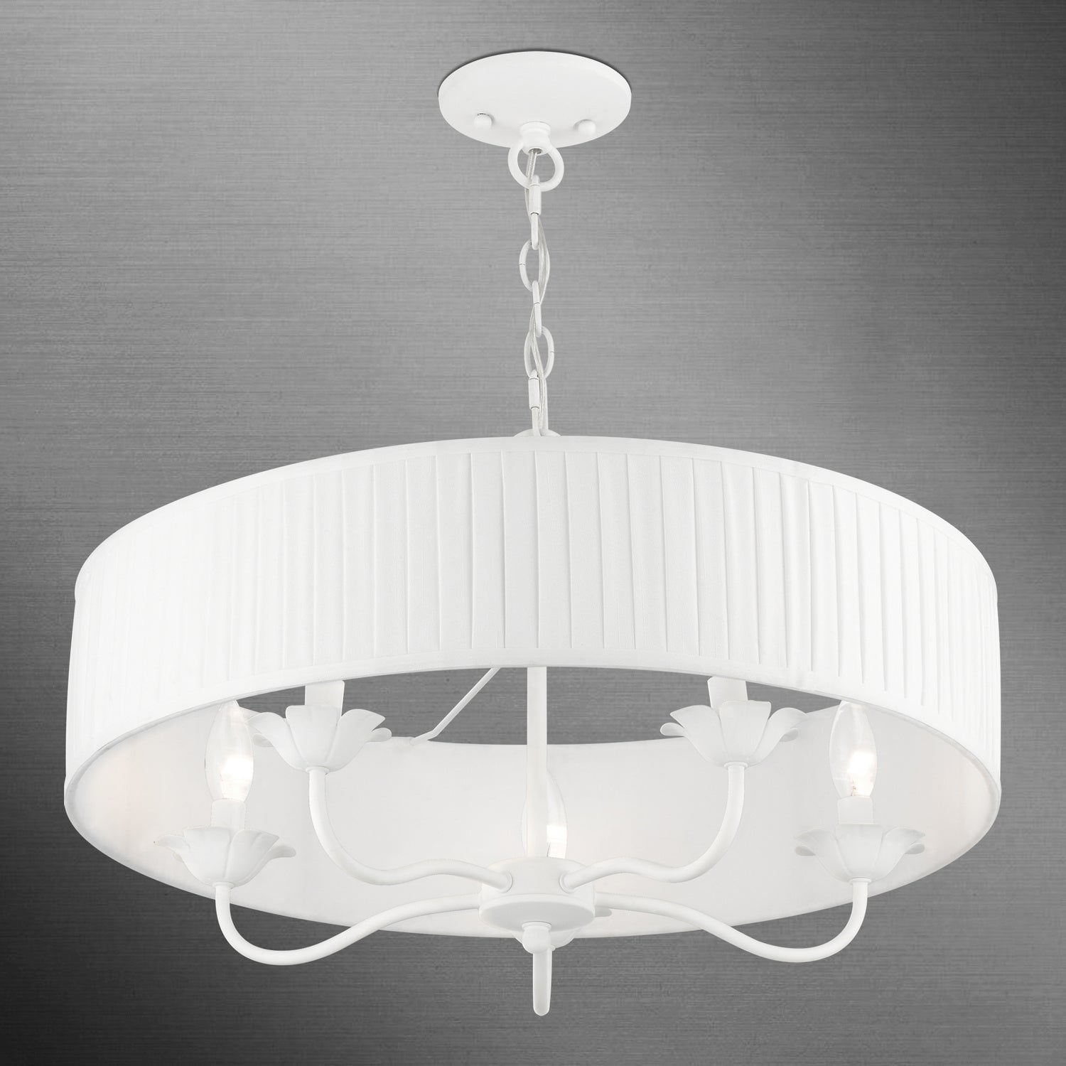 Livex Lighting - 41775-03 - Five Light Pendant - Edinburgh - White