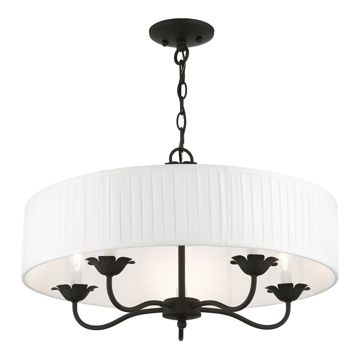 Livex Lighting - 41775-04 - Five Light Pendant - Edinburgh - Black