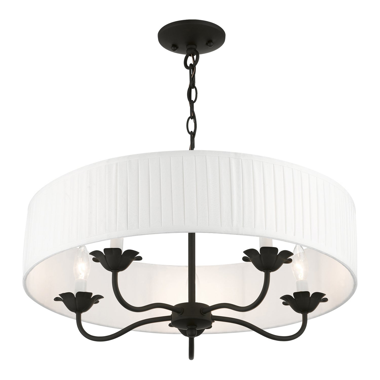 Livex Lighting - 41775-04 - Five Light Pendant - Edinburgh - Black