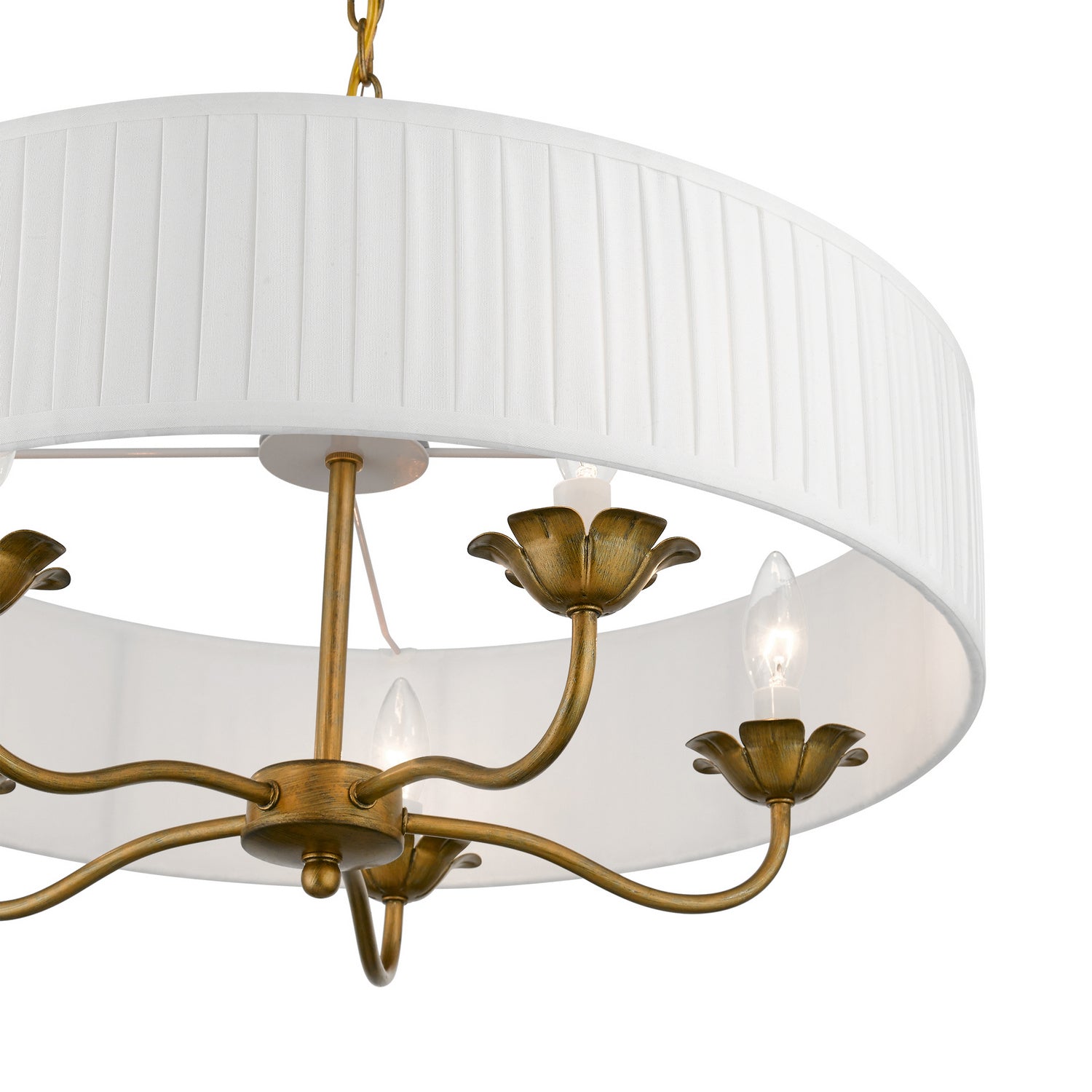 Livex Lighting - 41775-48 - Five Light Pendant - Edinburgh - Antique Gold Leaf