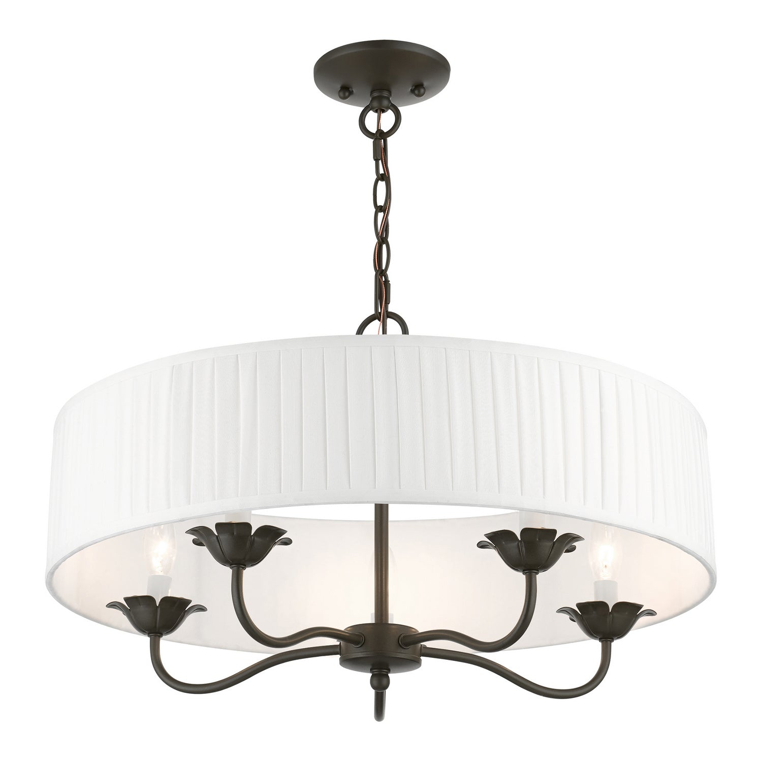 Livex Lighting - 41775-92 - Five Light Pendant - Edinburgh - English Bronze
