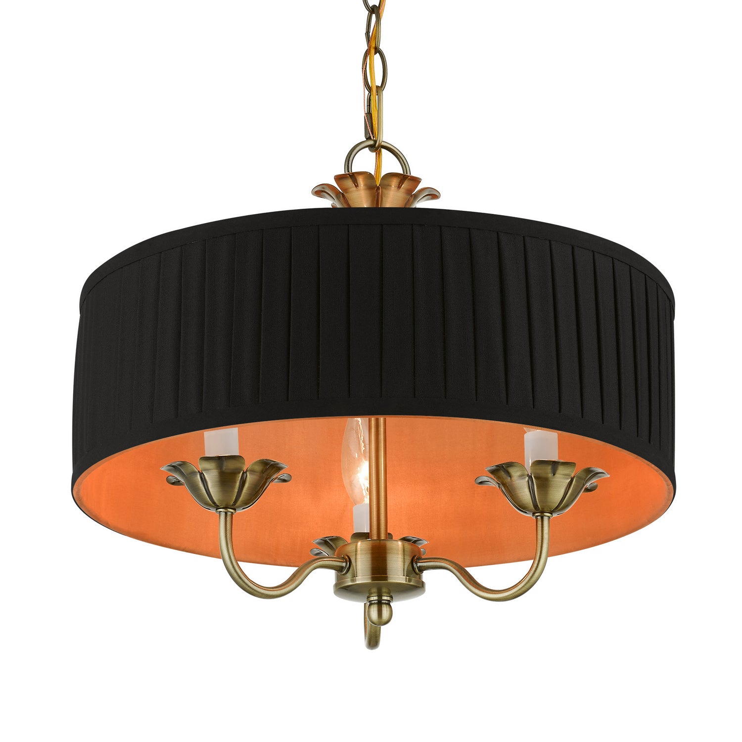 Livex Lighting - 41863-01 - Three Light Pendant - Harrington - Antique Brass