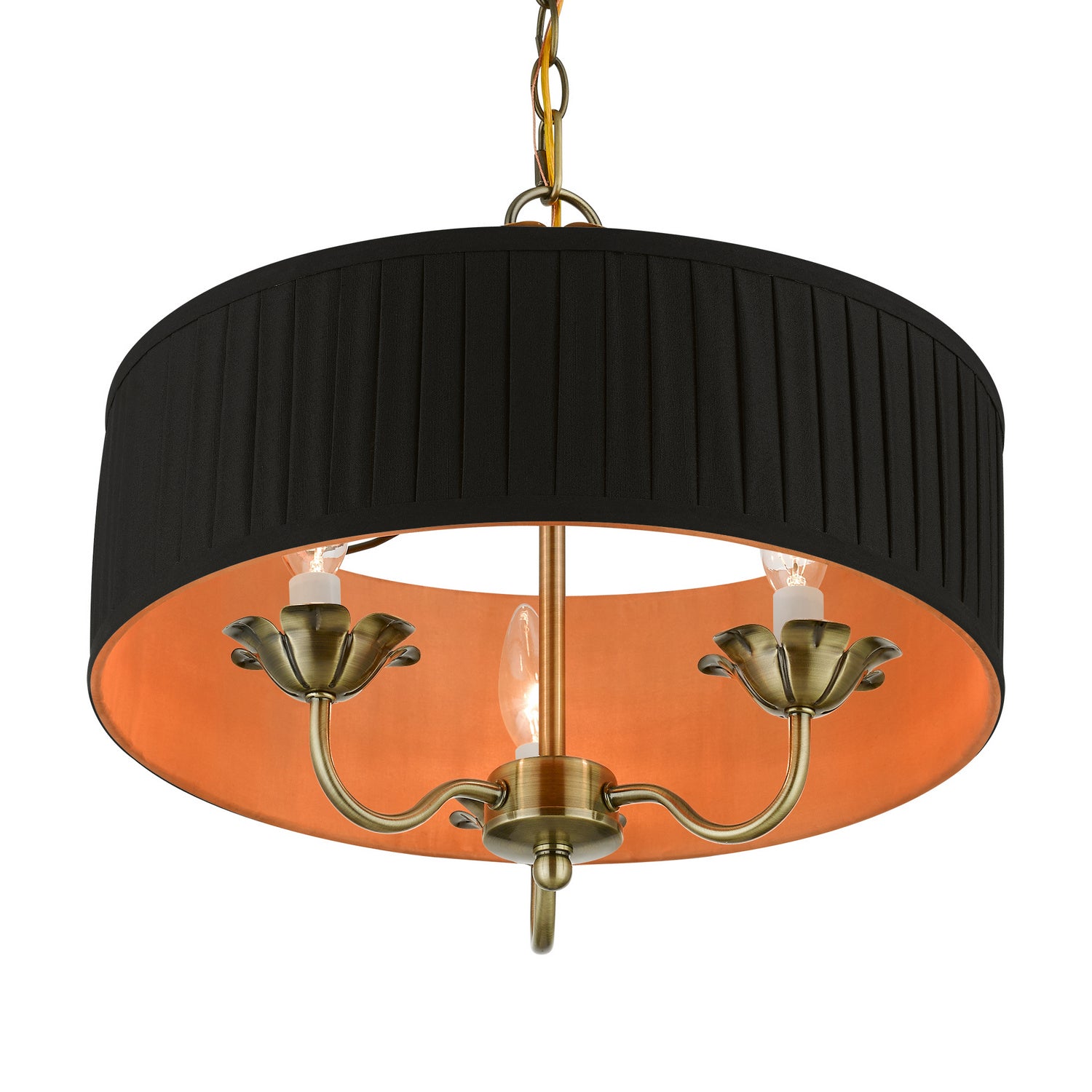 Livex Lighting - 41863-01 - Three Light Pendant - Harrington - Antique Brass