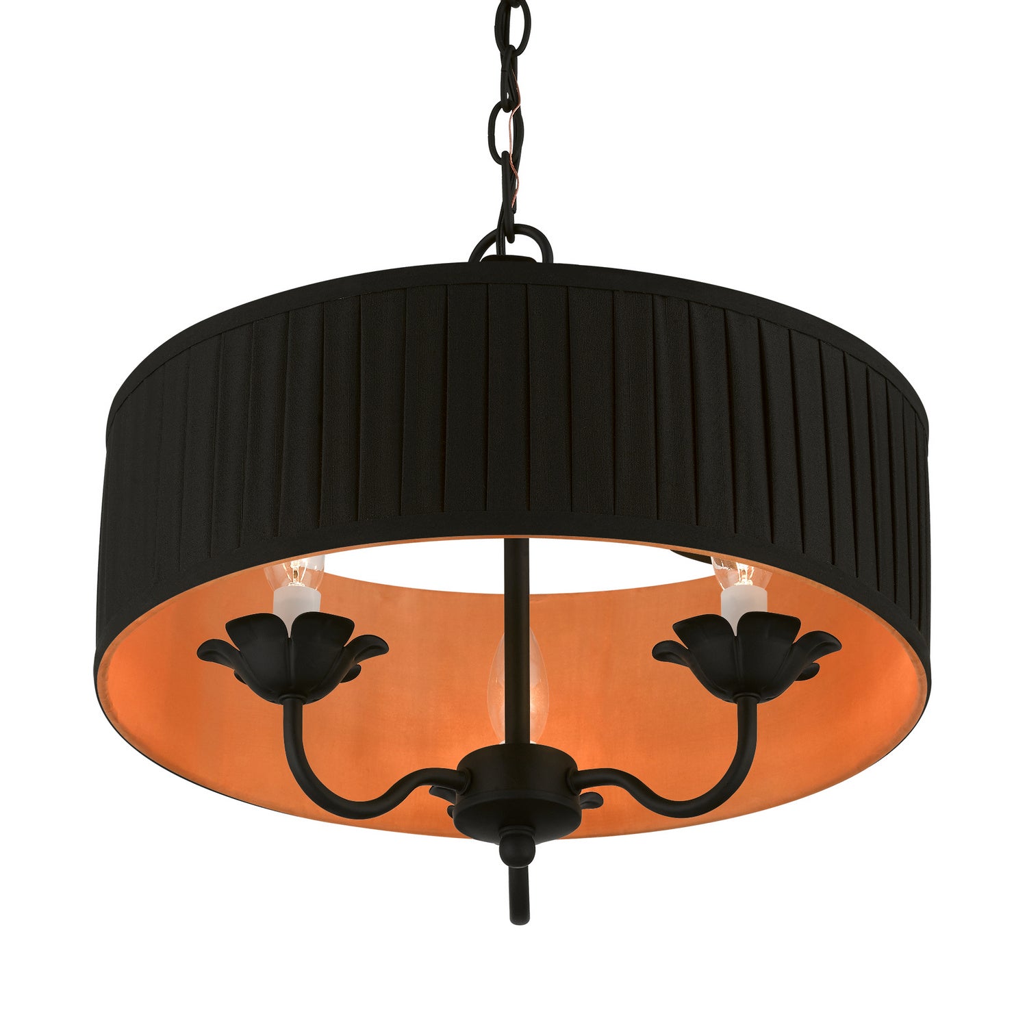 Livex Lighting - 41863-04 - Three Light Pendant - Harrington - Black