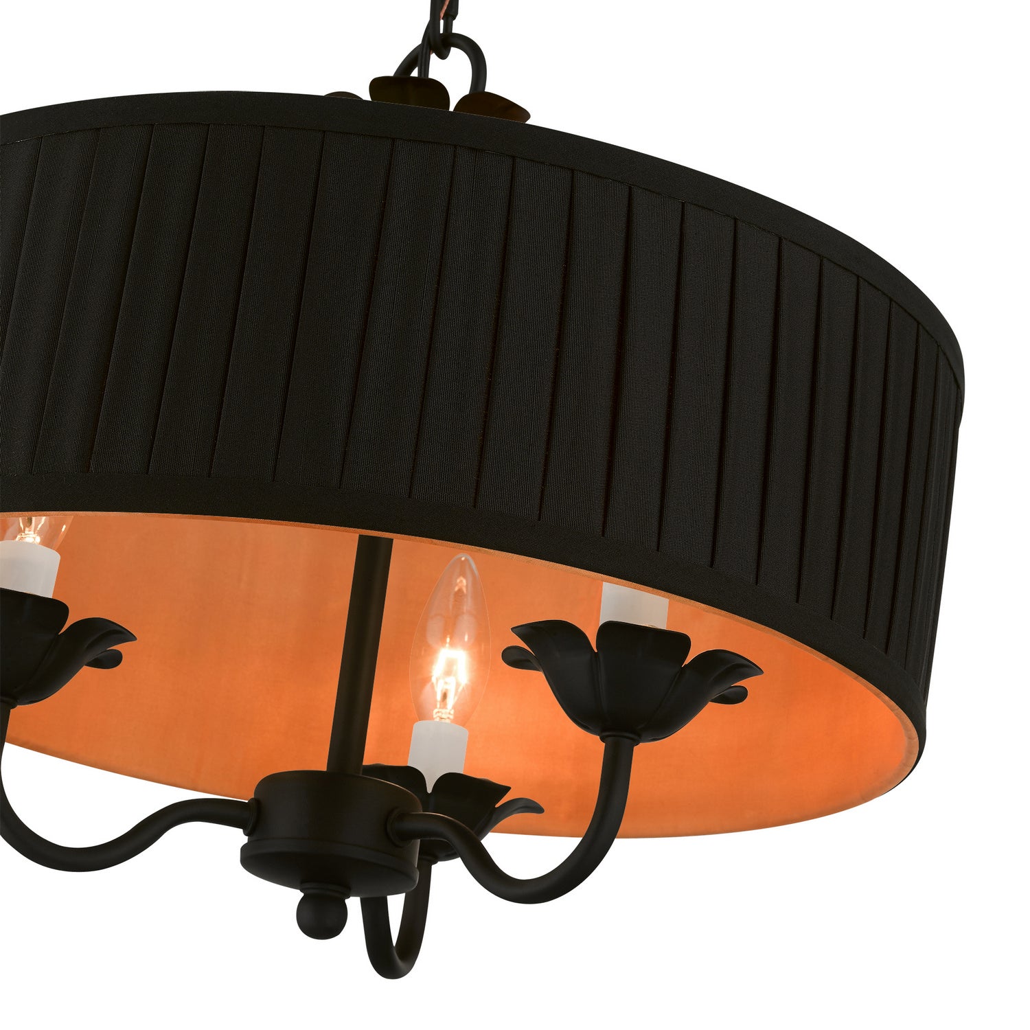 Livex Lighting - 41863-04 - Three Light Pendant - Harrington - Black