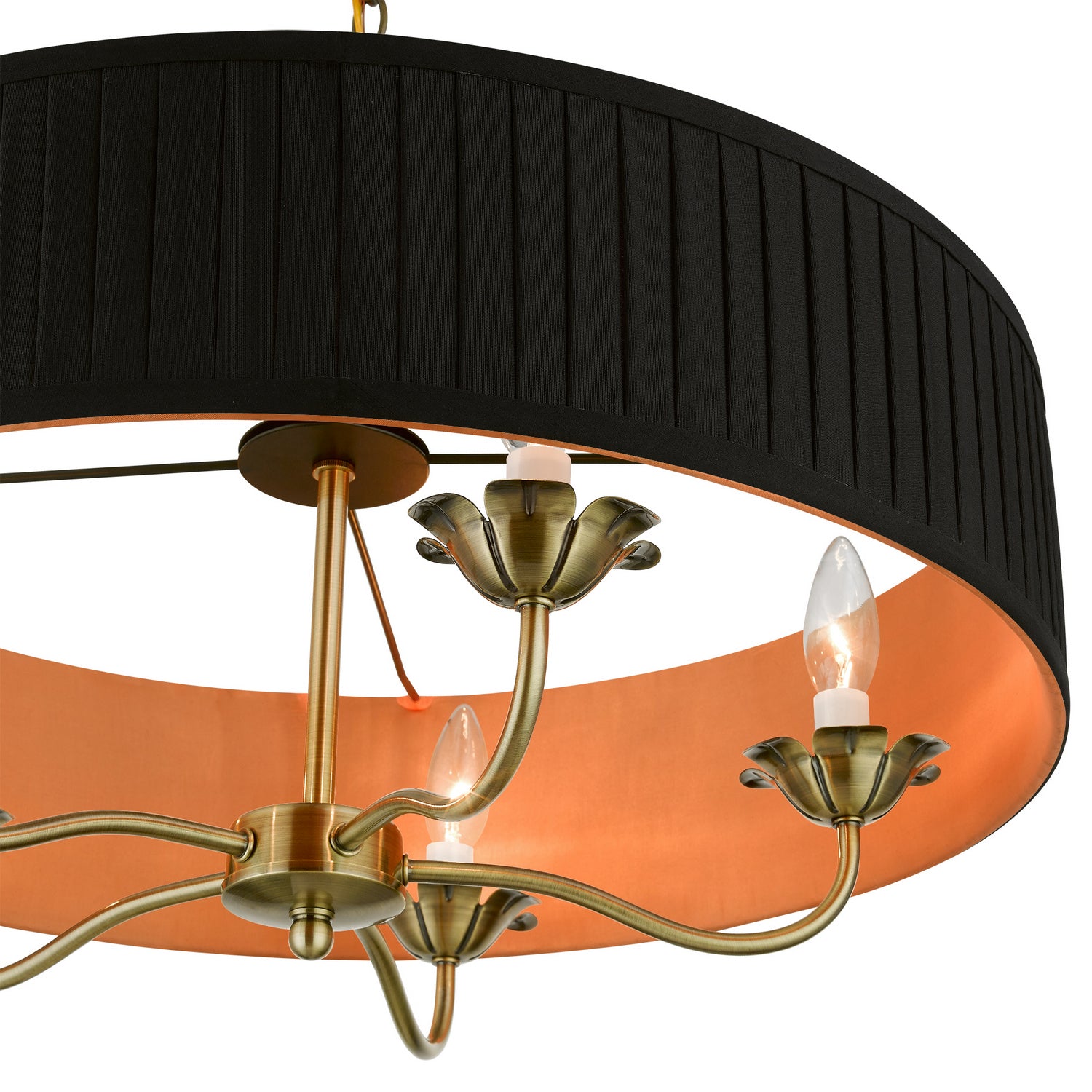Livex Lighting - 41865-01 - Five Light Pendant - Harrington - Antique Brass