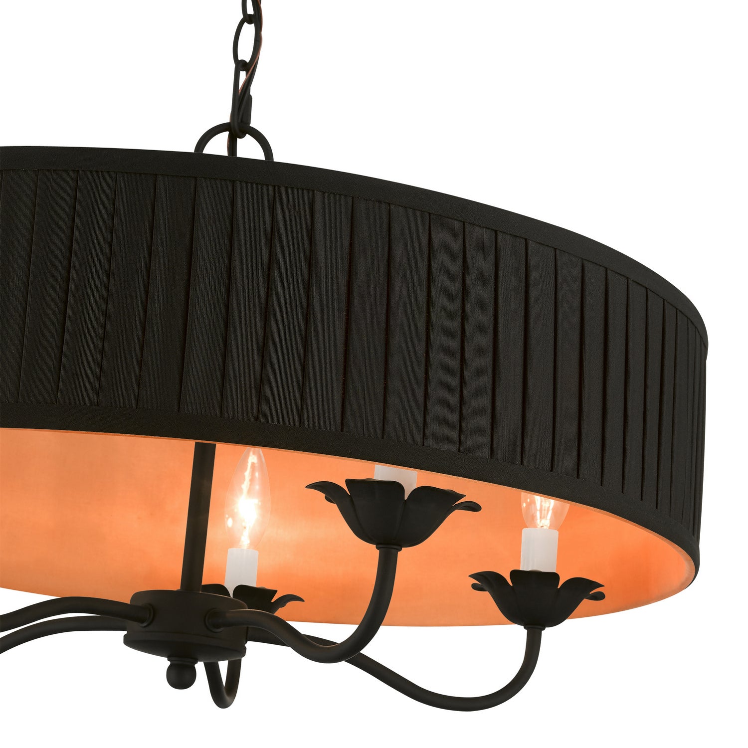 Livex Lighting - 41865-04 - Five Light Pendant - Harrington - Black