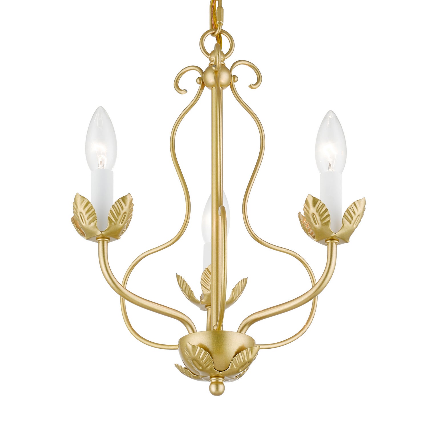 Livex Lighting - 42903-33 - Three Light Chandelier - Katarina - Soft Gold