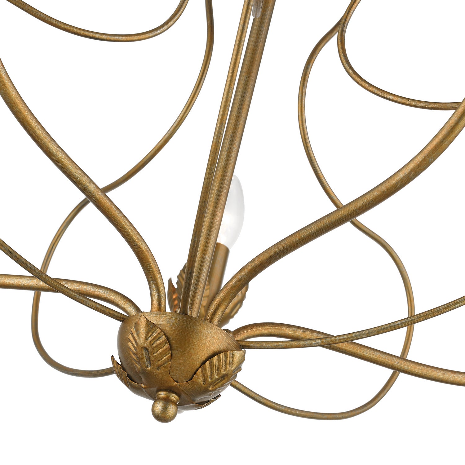 Livex Lighting - 42905-48 - Five Light Chandelier - Katarina - Antique Gold Leaf