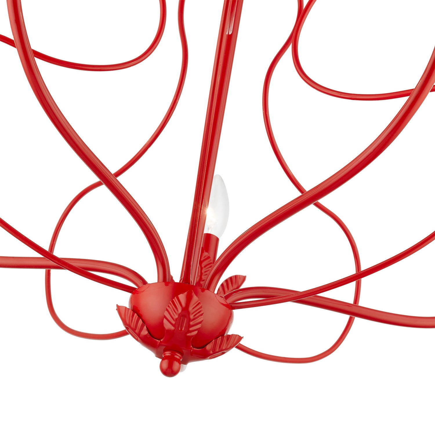 Livex Lighting - 42905-72 - Five Light Chandelier - Katarina - Shiny Red