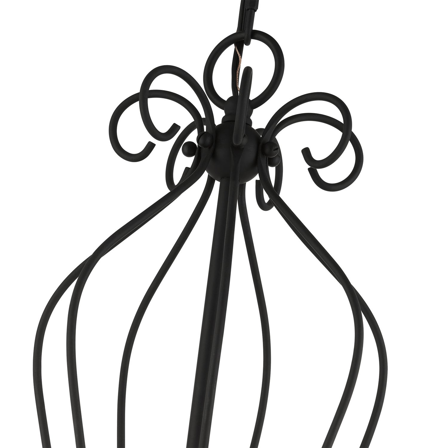 Livex Lighting - 42907-04 - Seven Light Chandelier - Katarina - Black w/ Antique Brasss