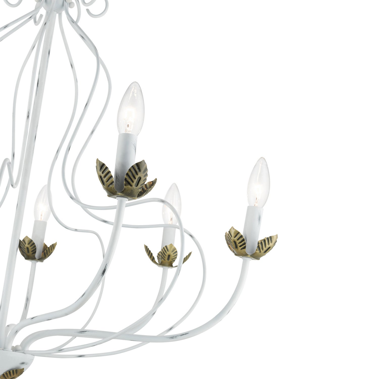Livex Lighting - 42907-60 - Seven Light Chandelier - Katarina - Antique White w/ Antique Brasss