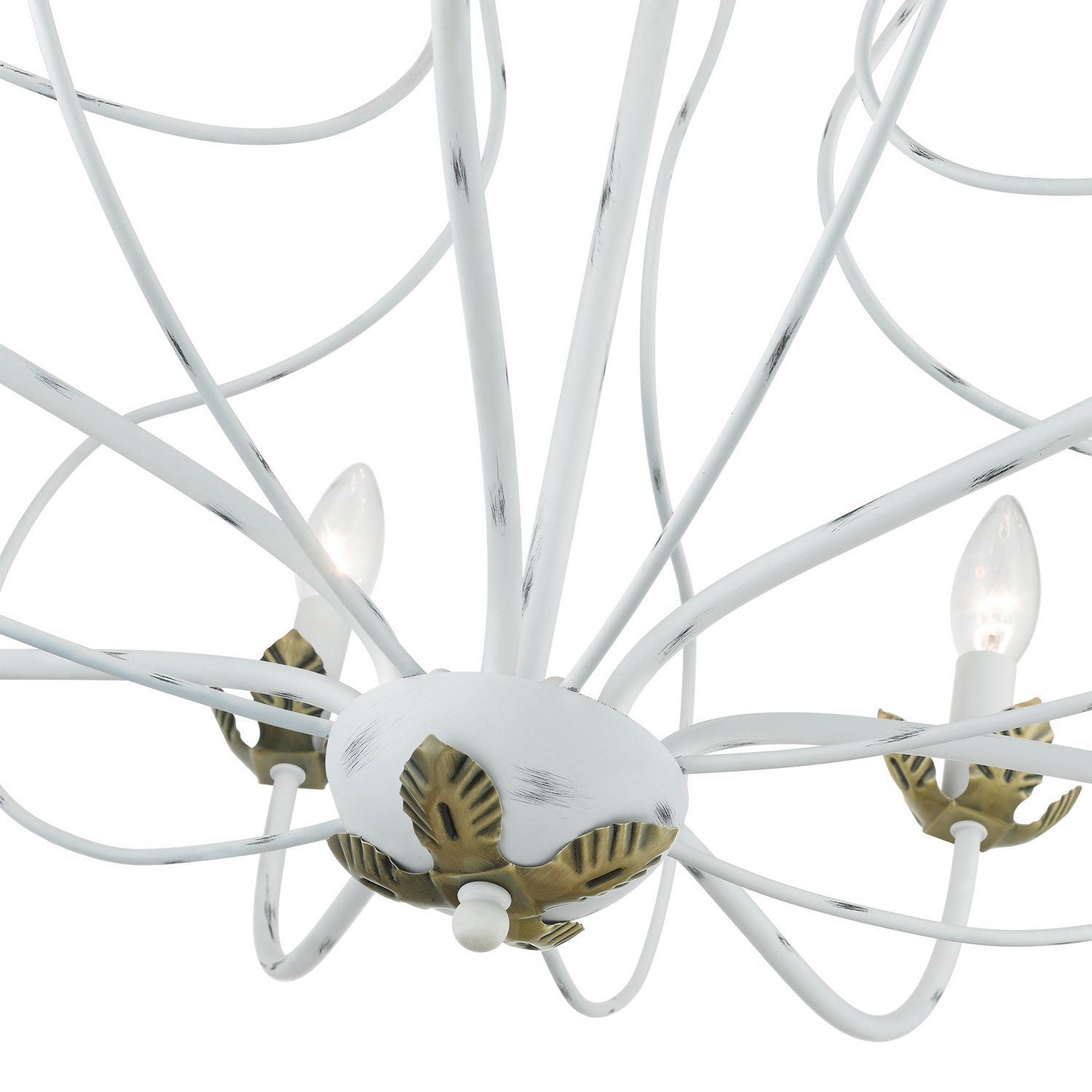 Livex Lighting - 42907-60 - Seven Light Chandelier - Katarina - Antique White w/ Antique Brasss