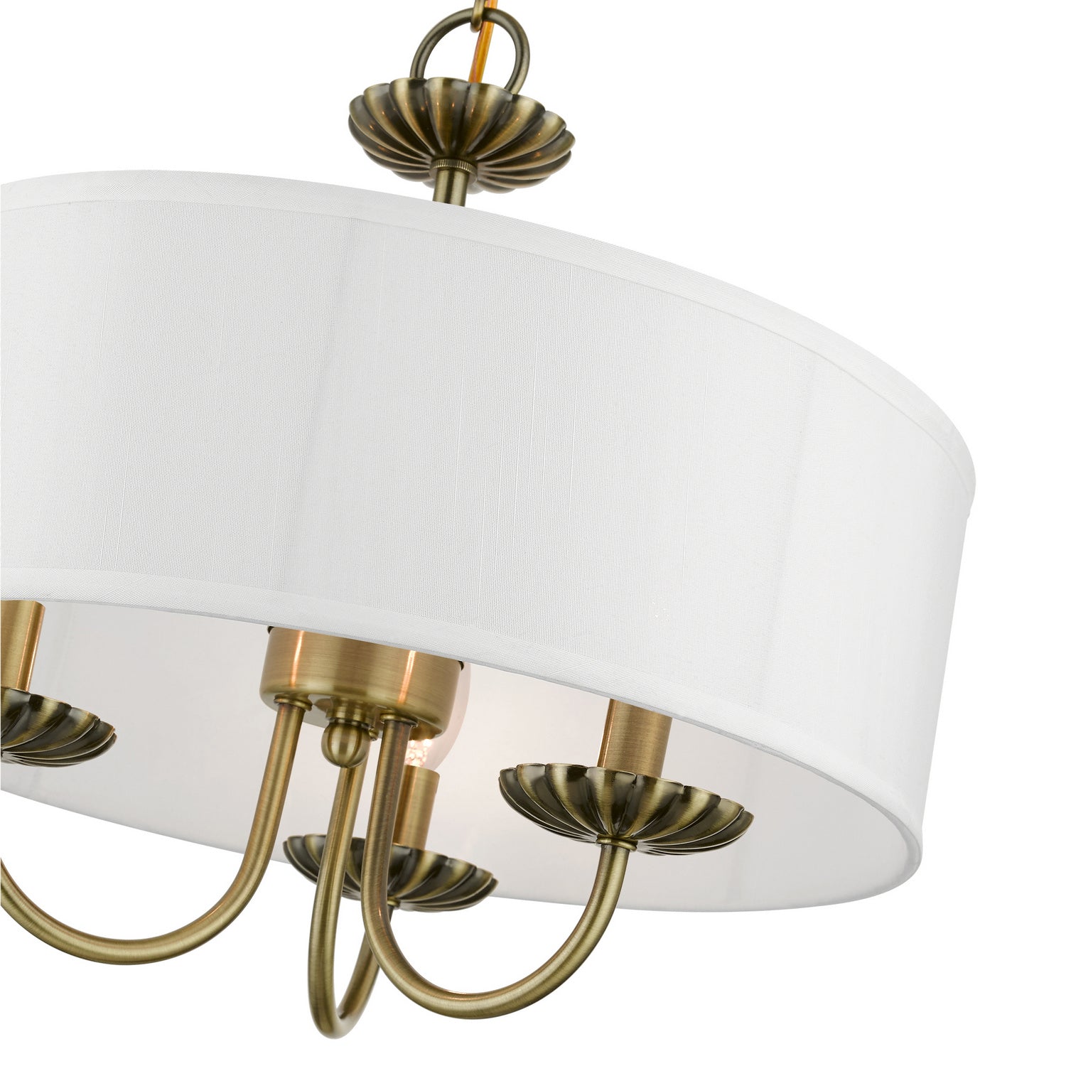 Livex Lighting - 42983-01 - Three Light Pendant - Brookdale - Antique Brass