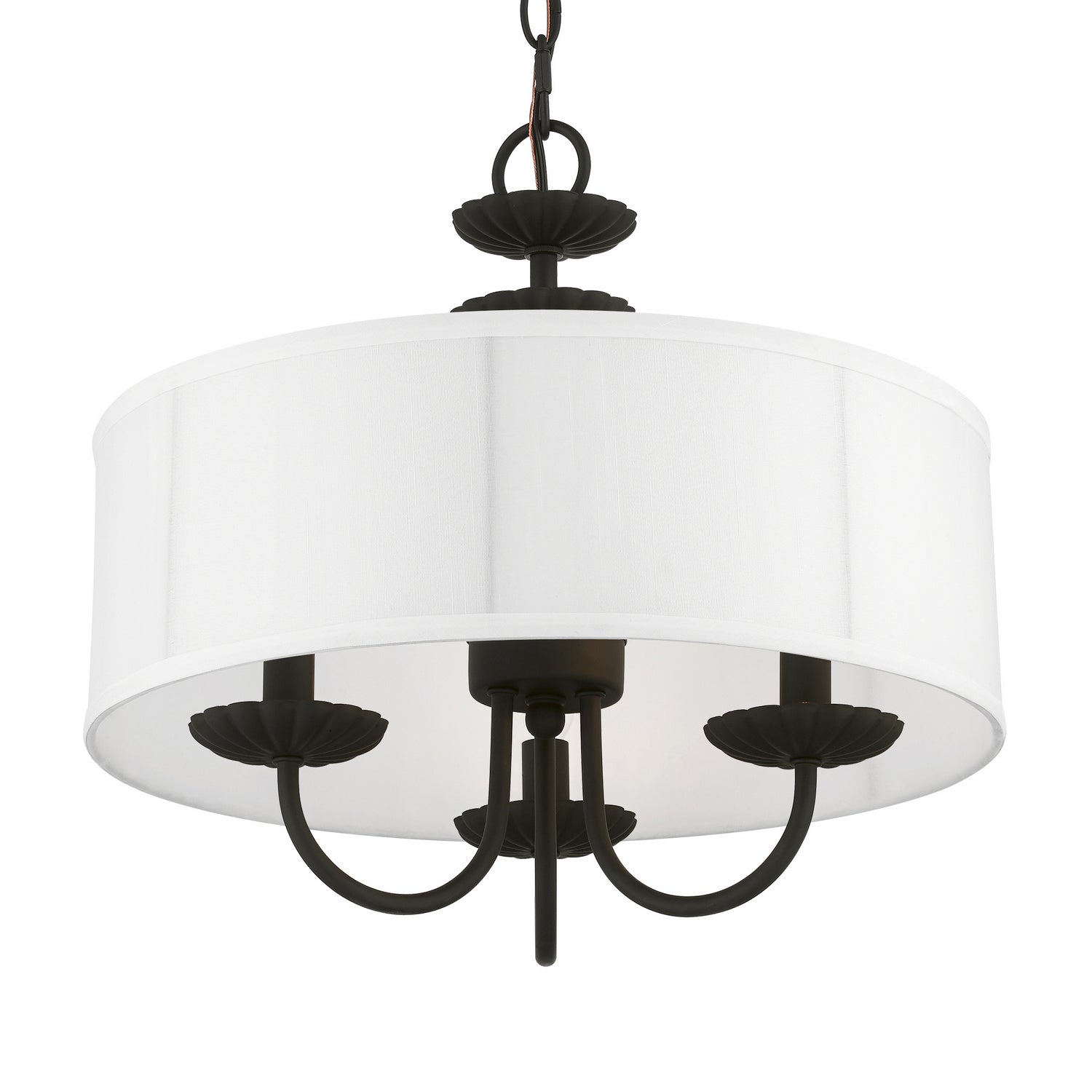 Livex Lighting - 42983-04 - Three Light Pendant - Brookdale - Black