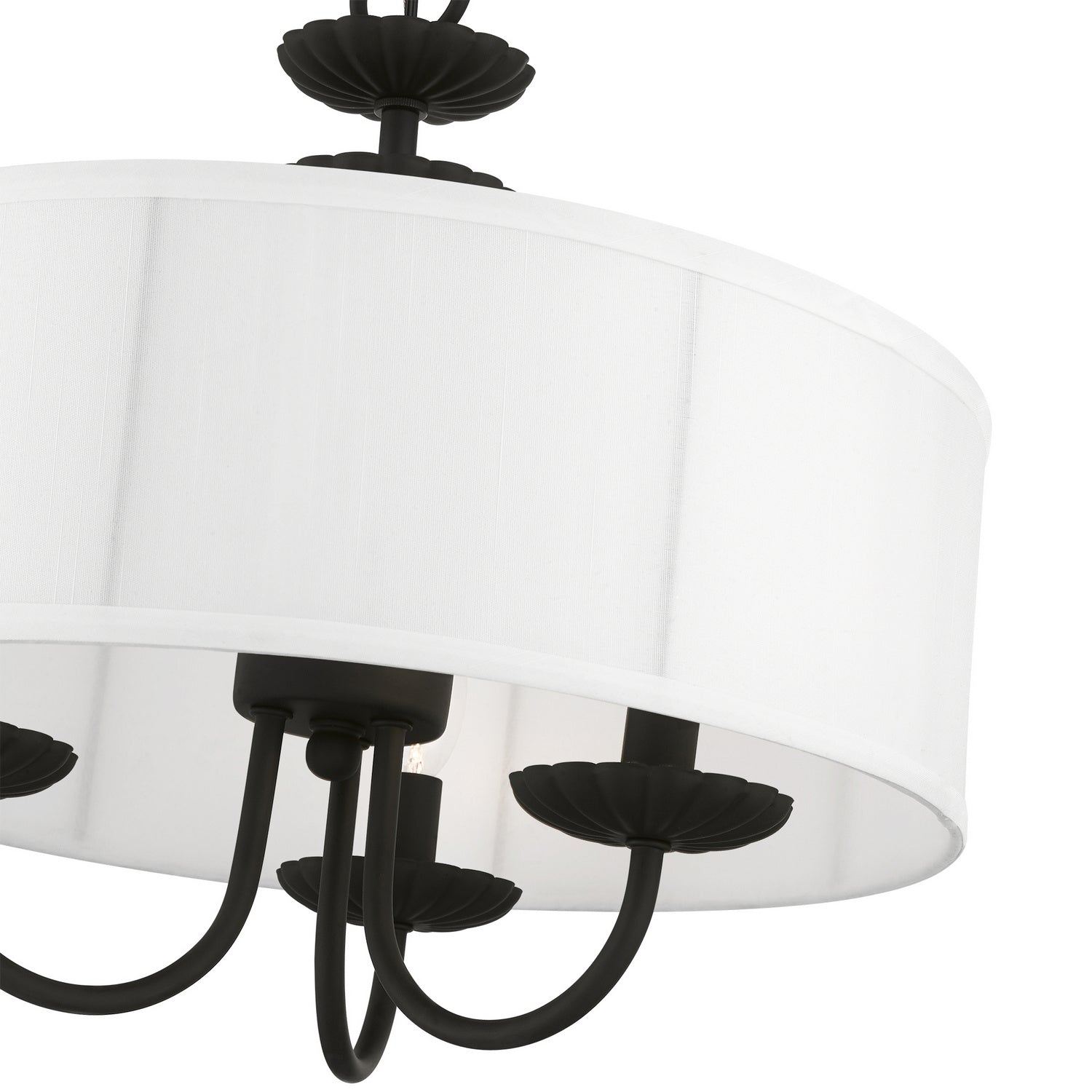 Livex Lighting - 42983-04 - Three Light Pendant - Brookdale - Black