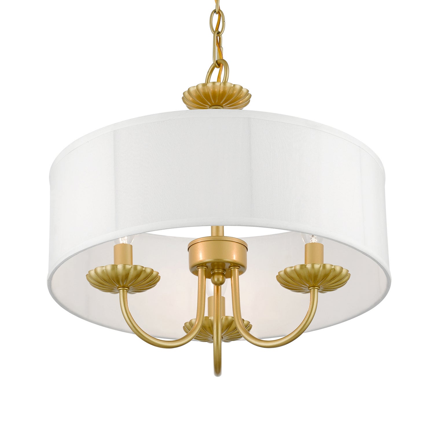 Livex Lighting - 42983-33 - Three Light Pendant - Brookdale - Soft Gold