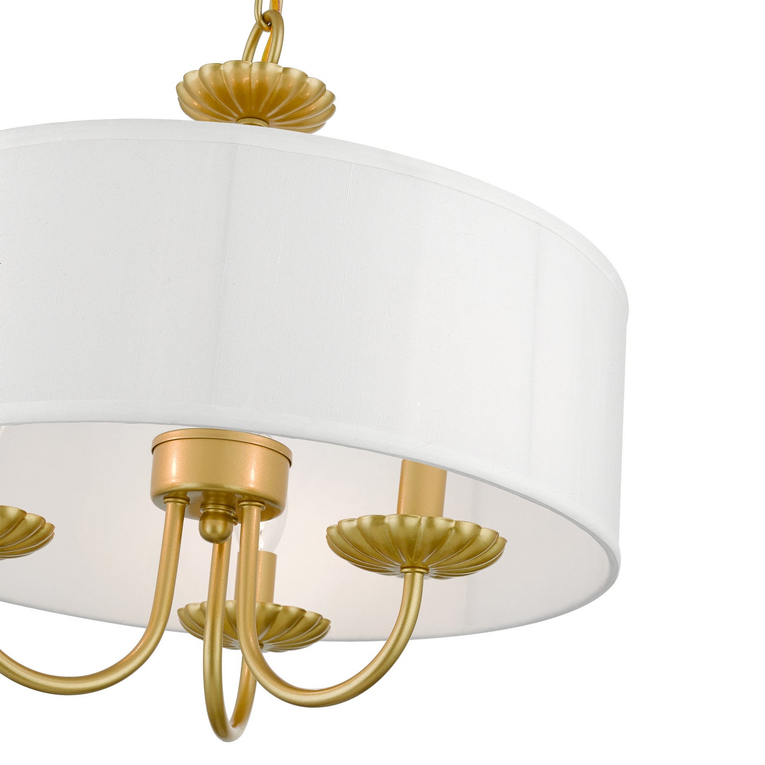 Livex Lighting - 42983-33 - Three Light Pendant - Brookdale - Soft Gold