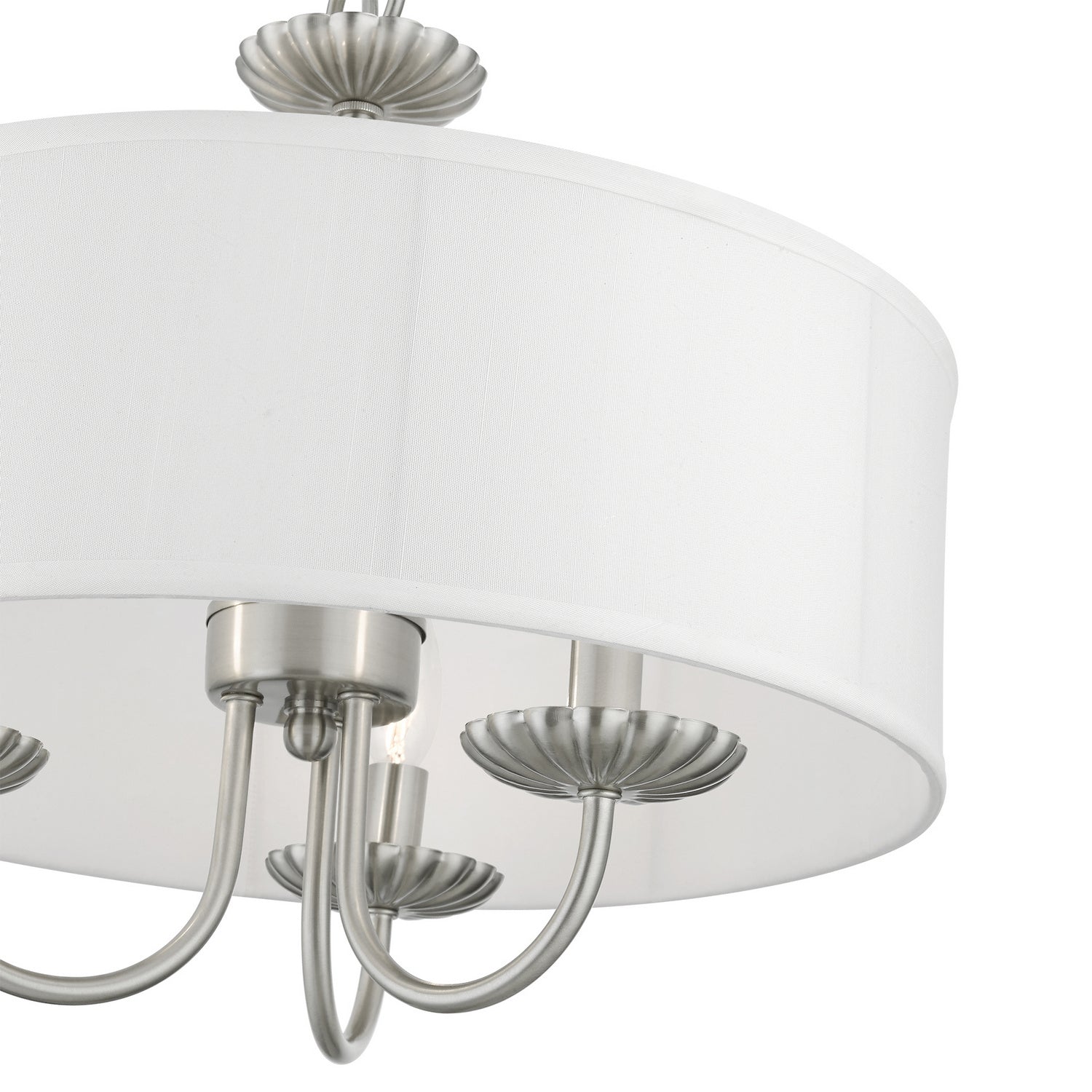 Livex Lighting - 42983-91 - Three Light Pendant - Brookdale - Brushed Nickel