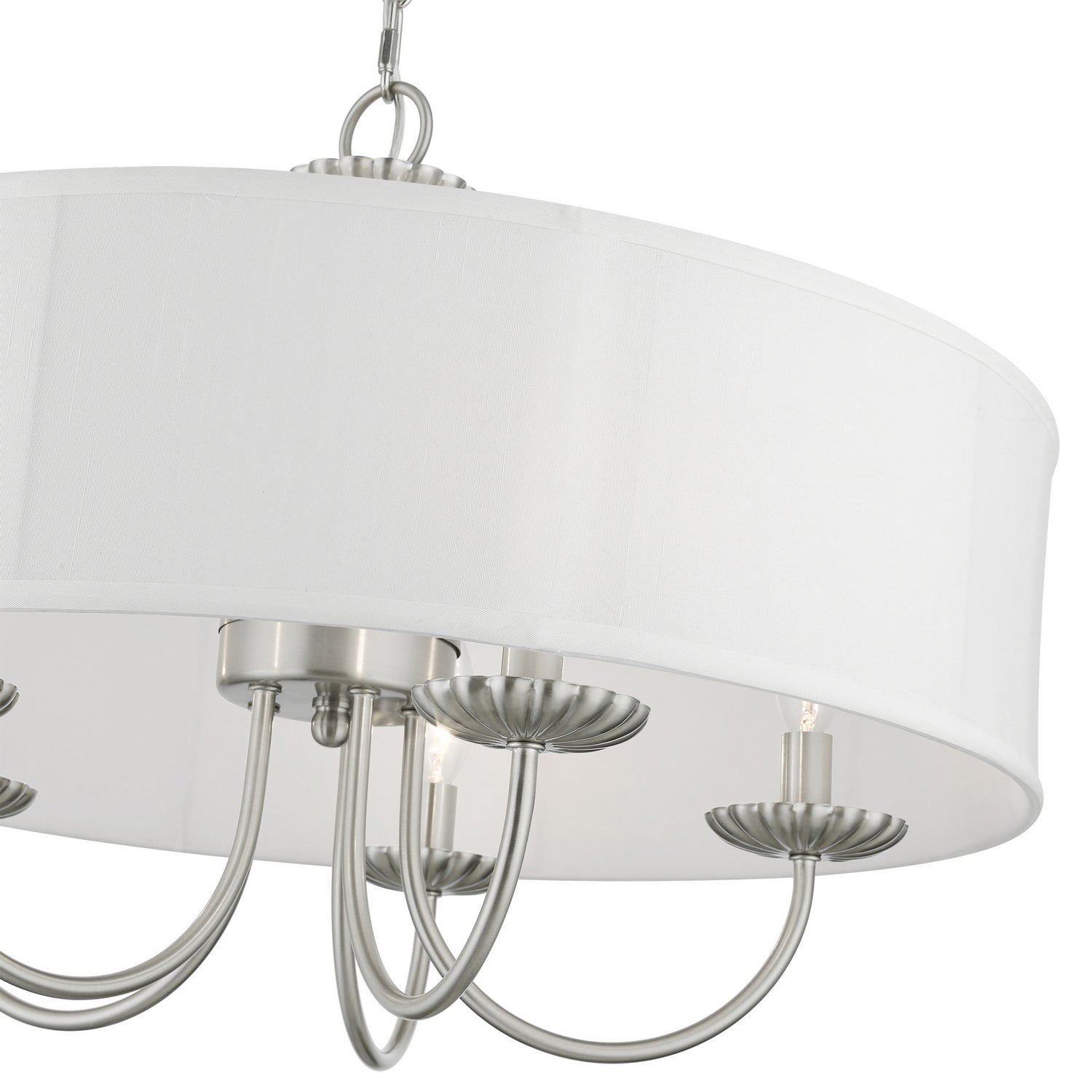 Livex Lighting - 42985-91 - Five Light Pendant - Brookdale - Brushed Nickel