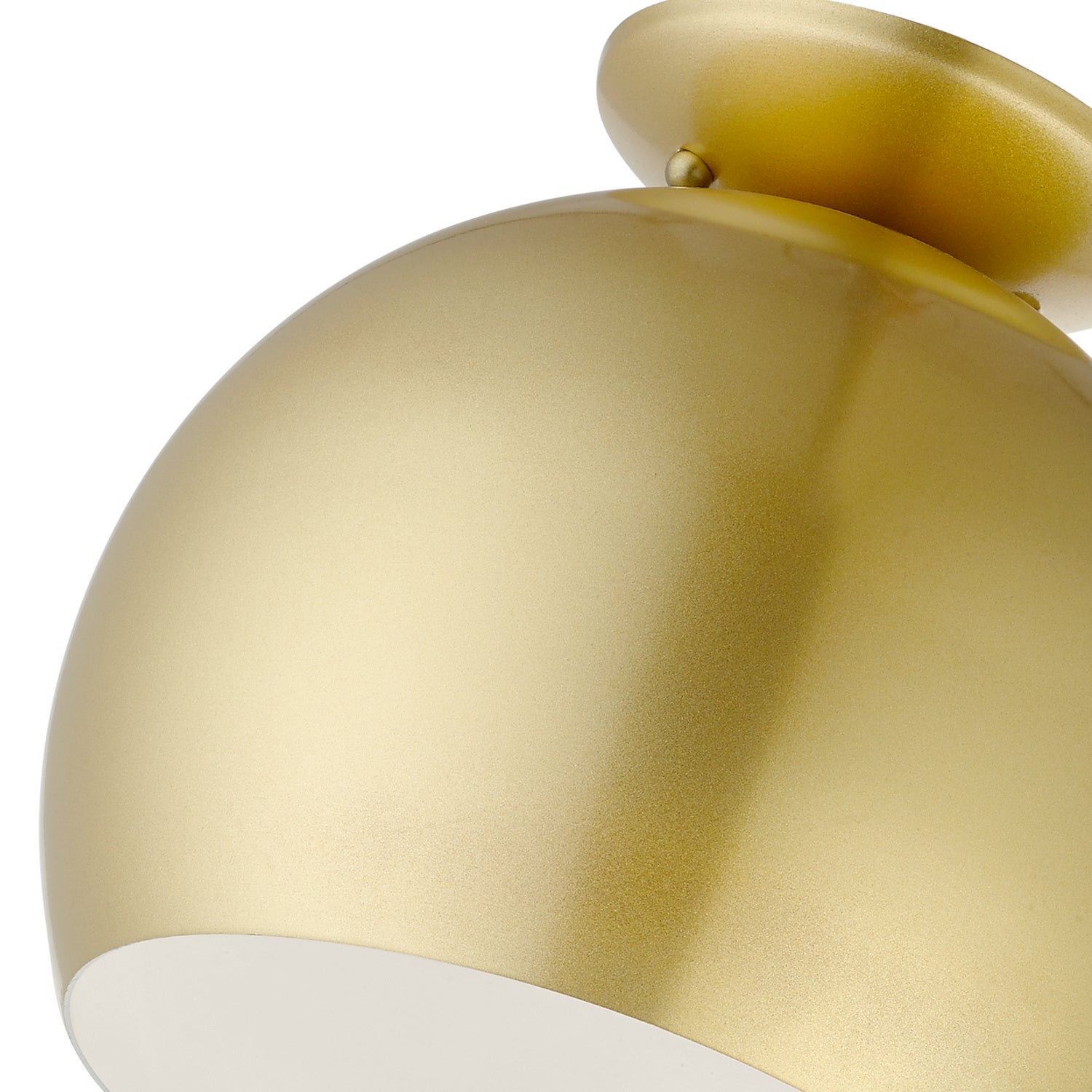 Livex Lighting - 43390-33 - One Light Semi-Flush Mount - Piedmont - Soft Gold