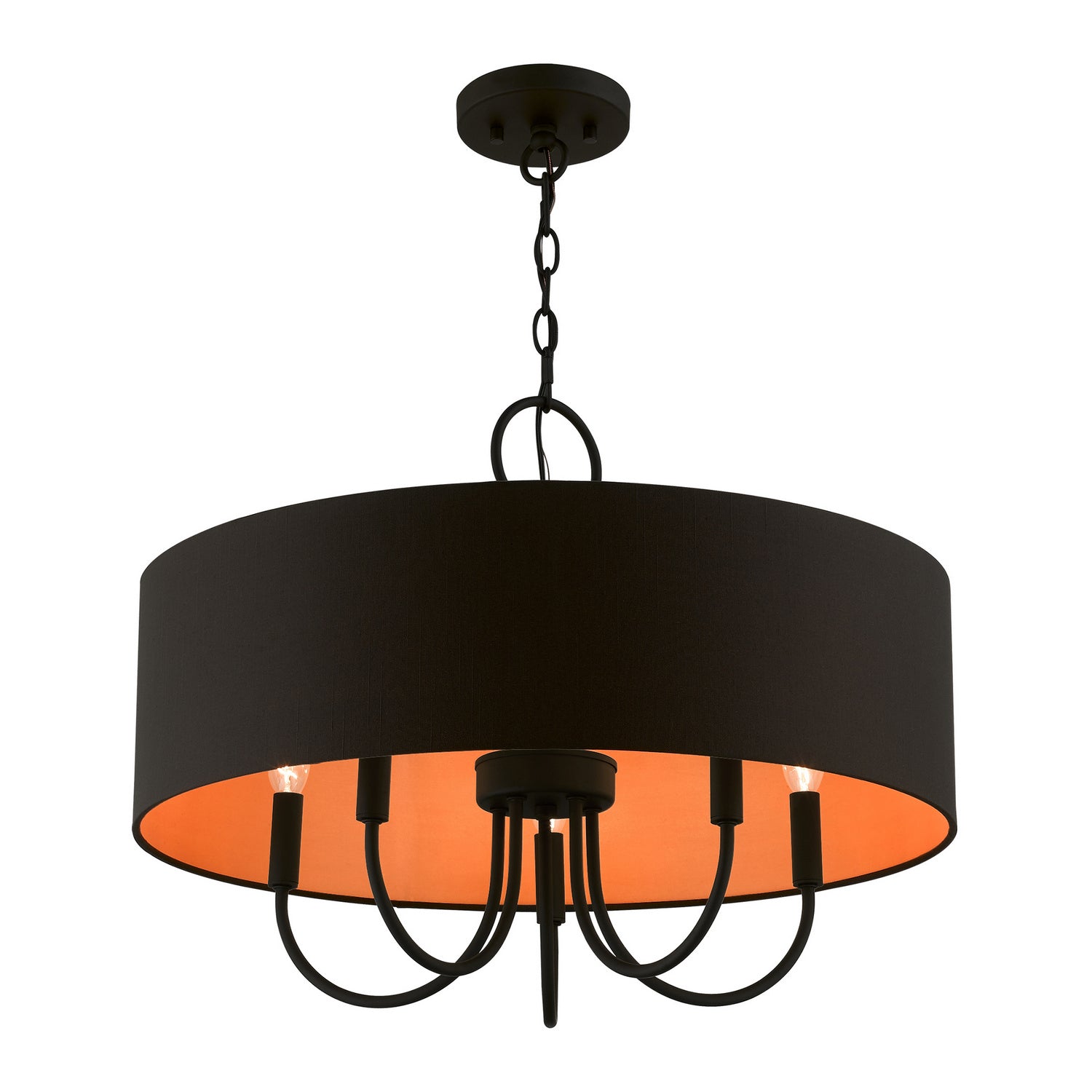Livex Lighting - 45615-04 - Five Light Pendant - Sentosa - Black