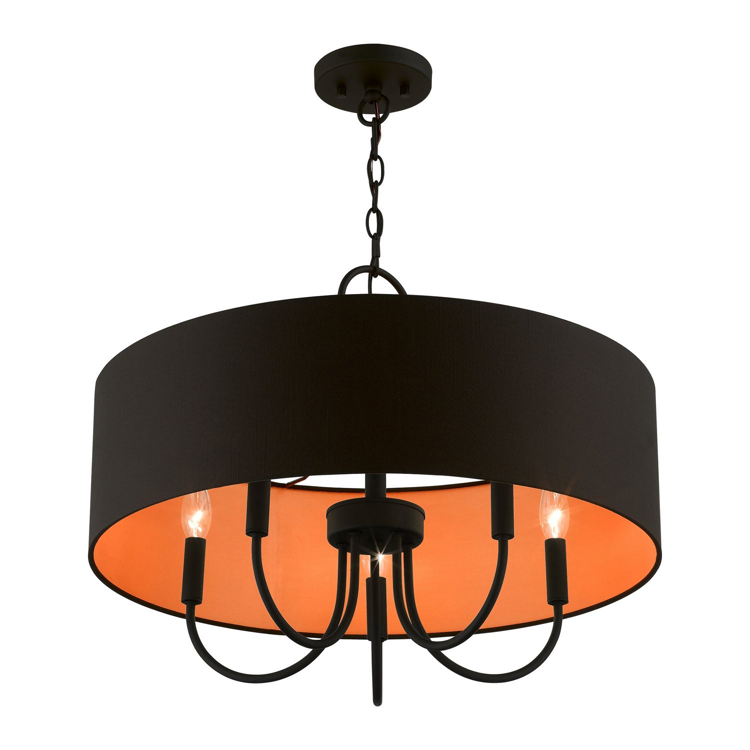 Livex Lighting - 45615-04 - Five Light Pendant - Sentosa - Black