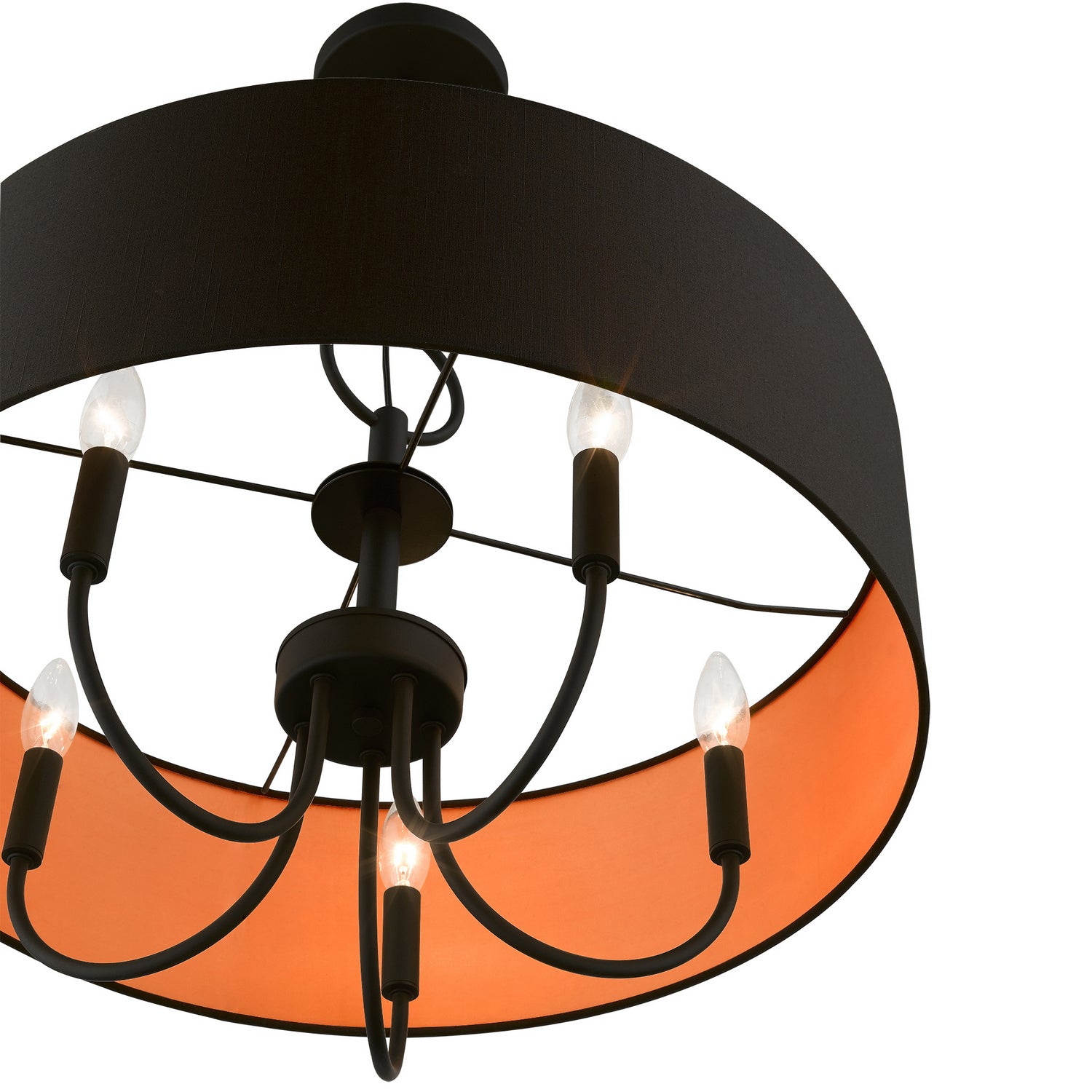 Livex Lighting - 45615-04 - Five Light Pendant - Sentosa - Black