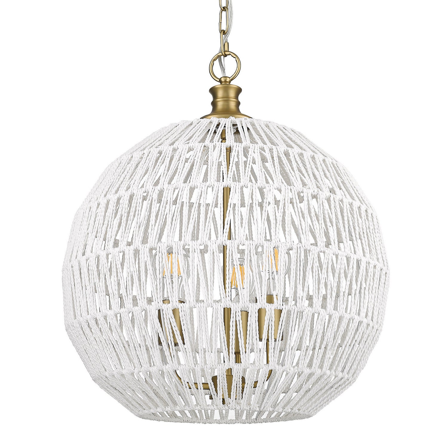 Golden - 6933-3P BCB-WR - Three Light Pendant - Florence - Brushed Champagne Bronze